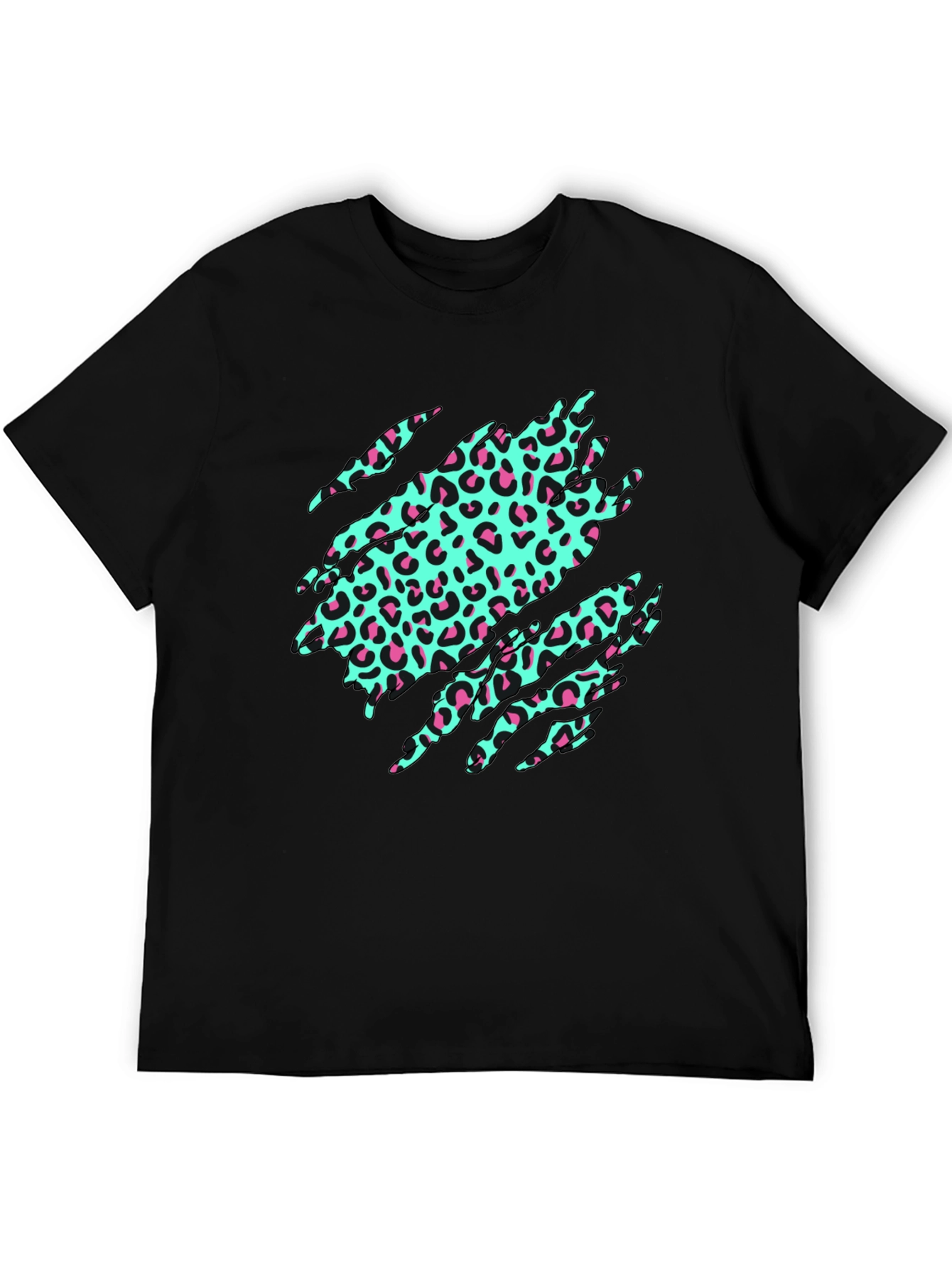 Black Leopard Print Graphic Tee - Funky & Stylish view 5