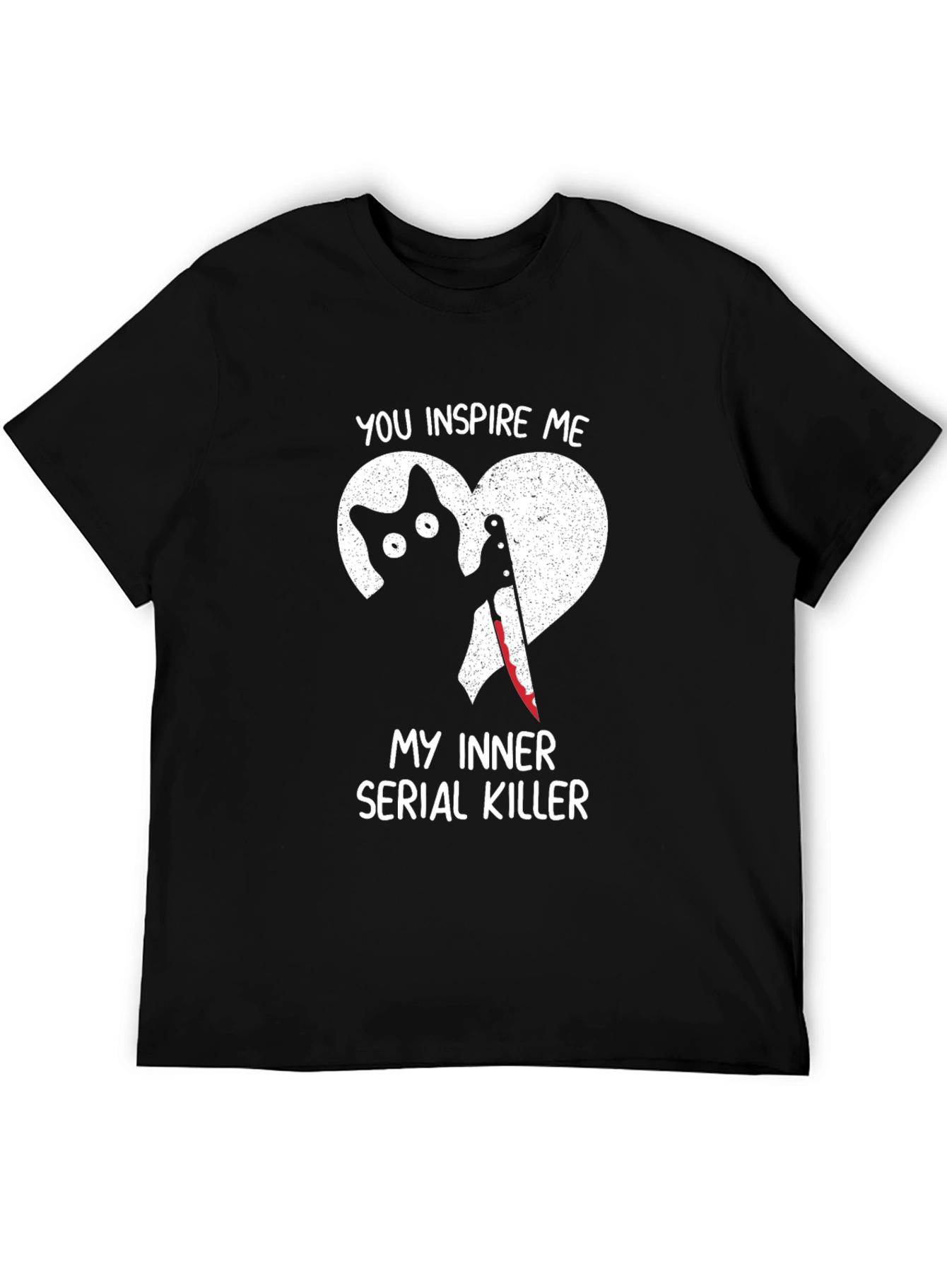 Black Cat Serial Killer T-Shirt - You Inspire Me view 5