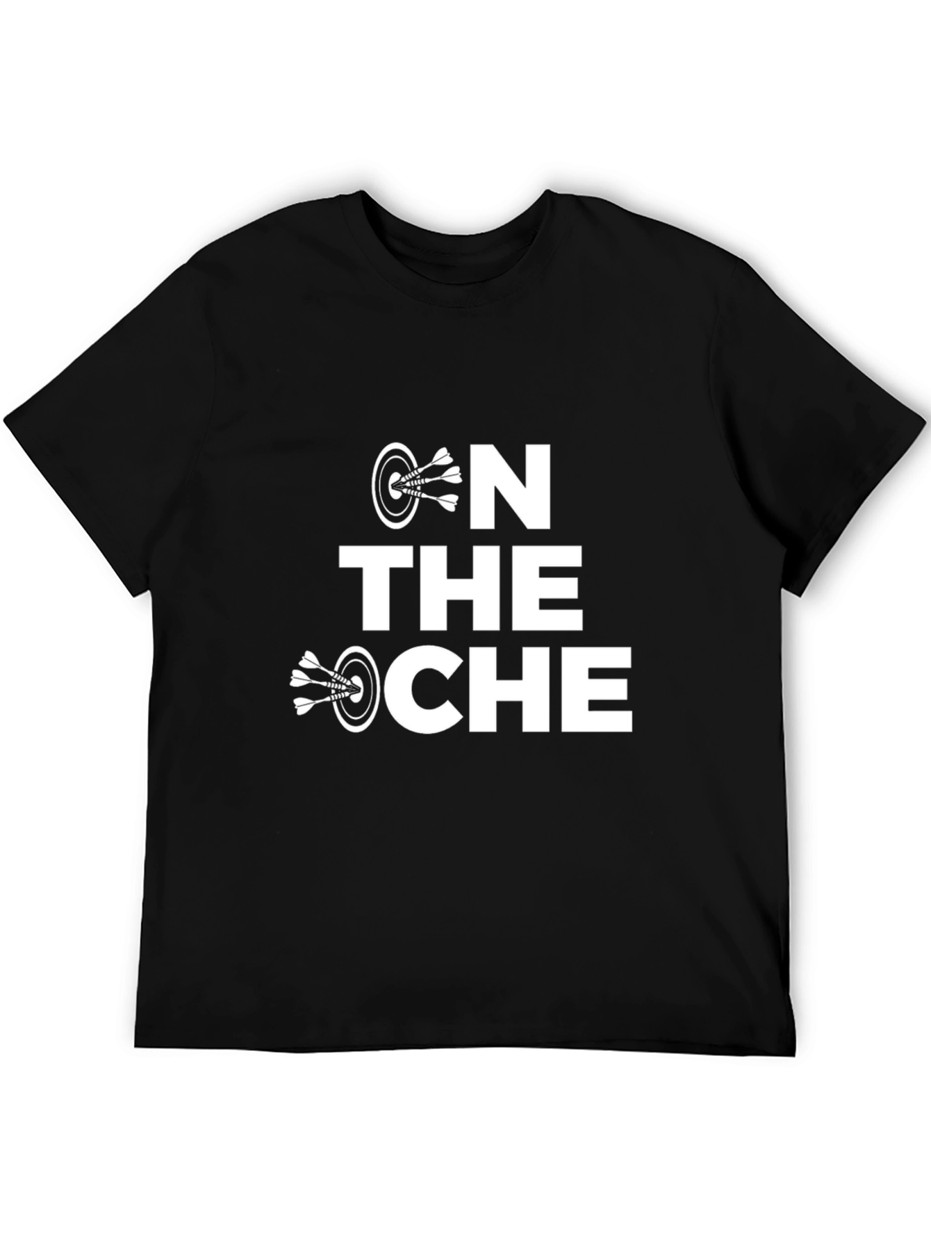 Black On The Oche Dart T-Shirt view 5
