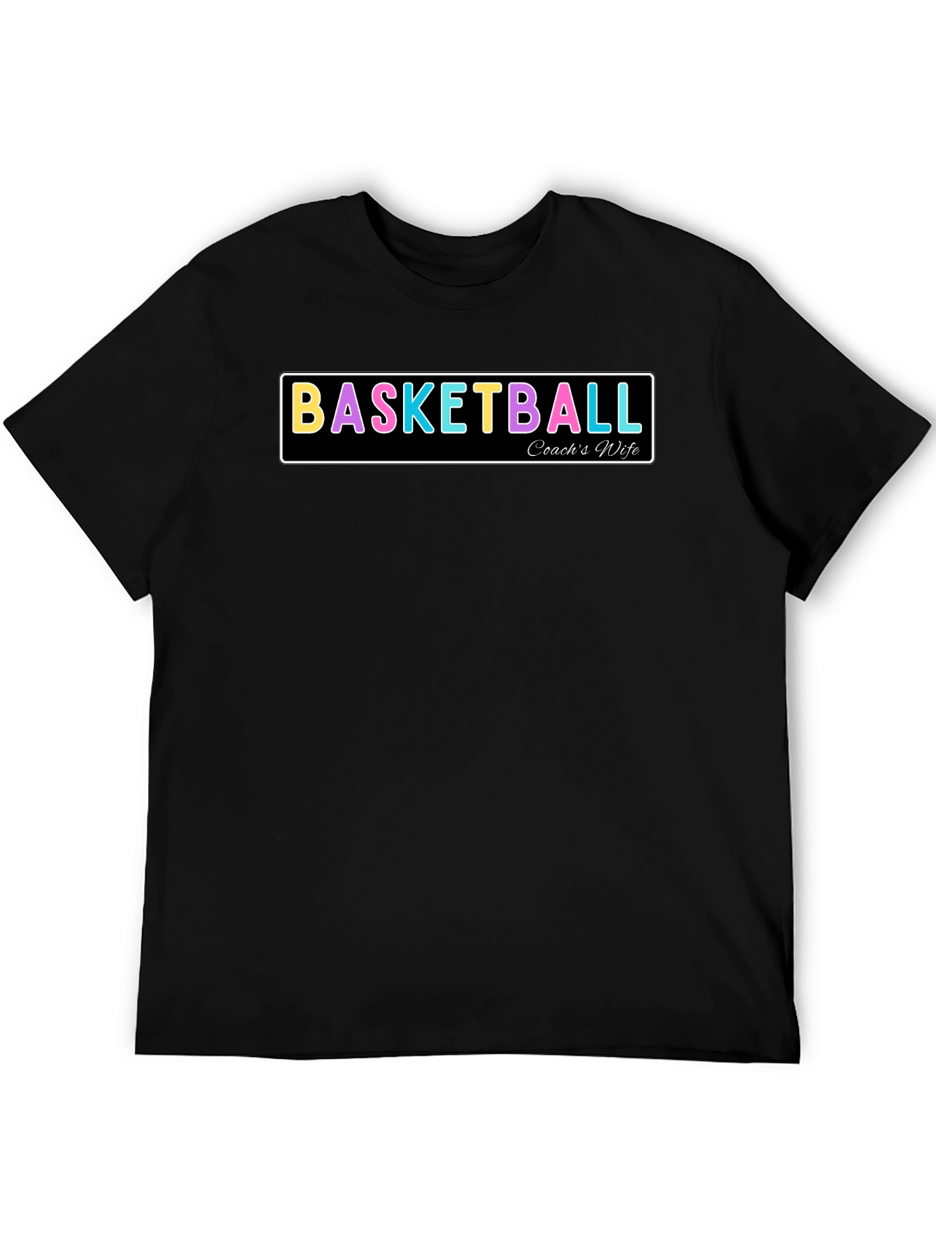 Black Basketball Coach's Wife T-Shirt view 5