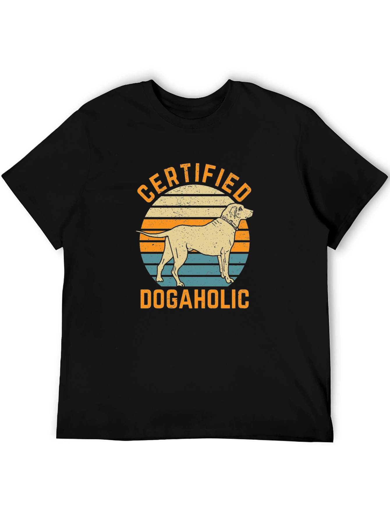 Black Certified Dogaholic Graphic T-Shirt view 5