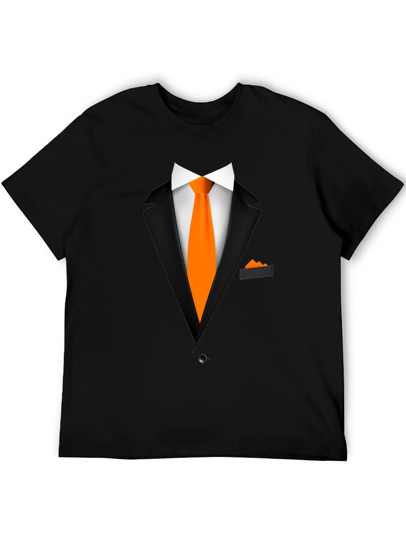 Black Suit & Tie Graphic Tee -  Formal Fun view 5
