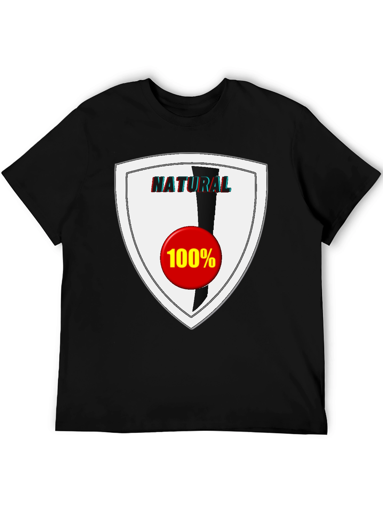 Natural 100% Graphic Tee - Stylish & Comfortable - 5