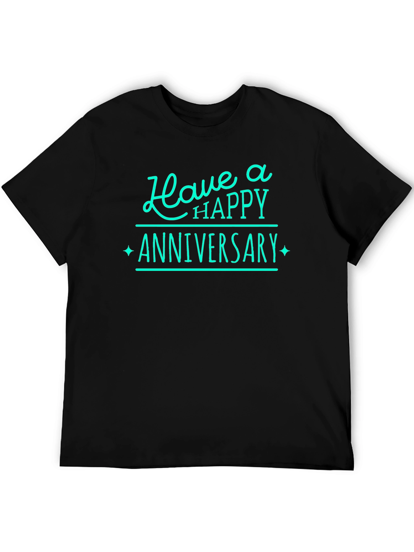 Black Have a Happy Anniversary T-Shirt view 5