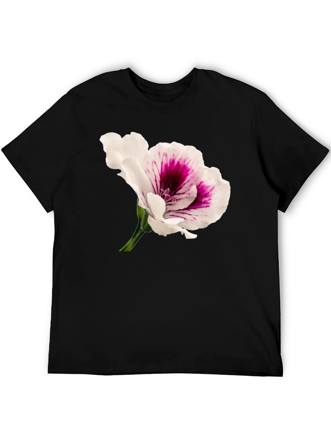 Black Floral Print T-Shirt view 5