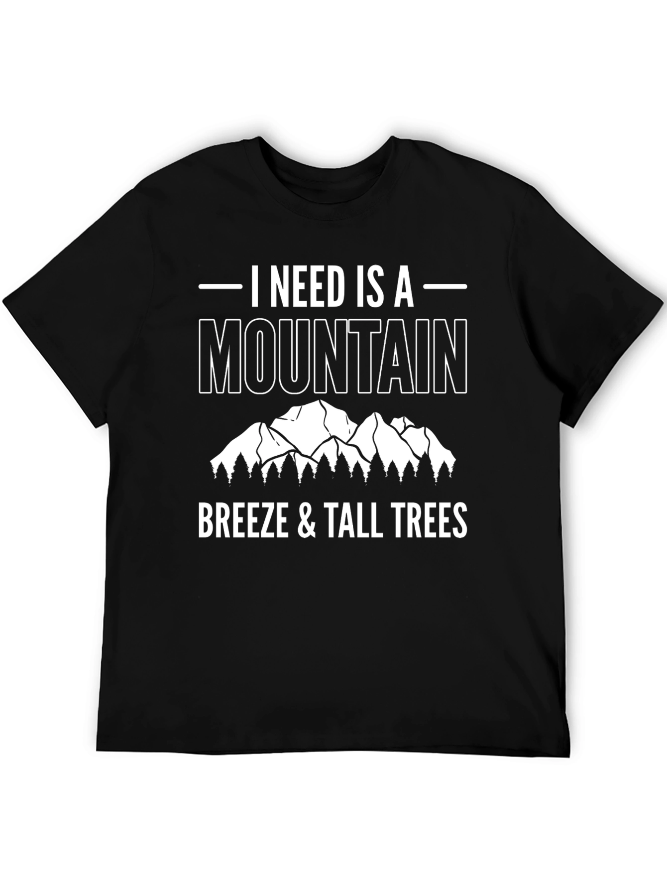 Black Mountain Breeze & Tall Trees Graphic T-Shirt view 5