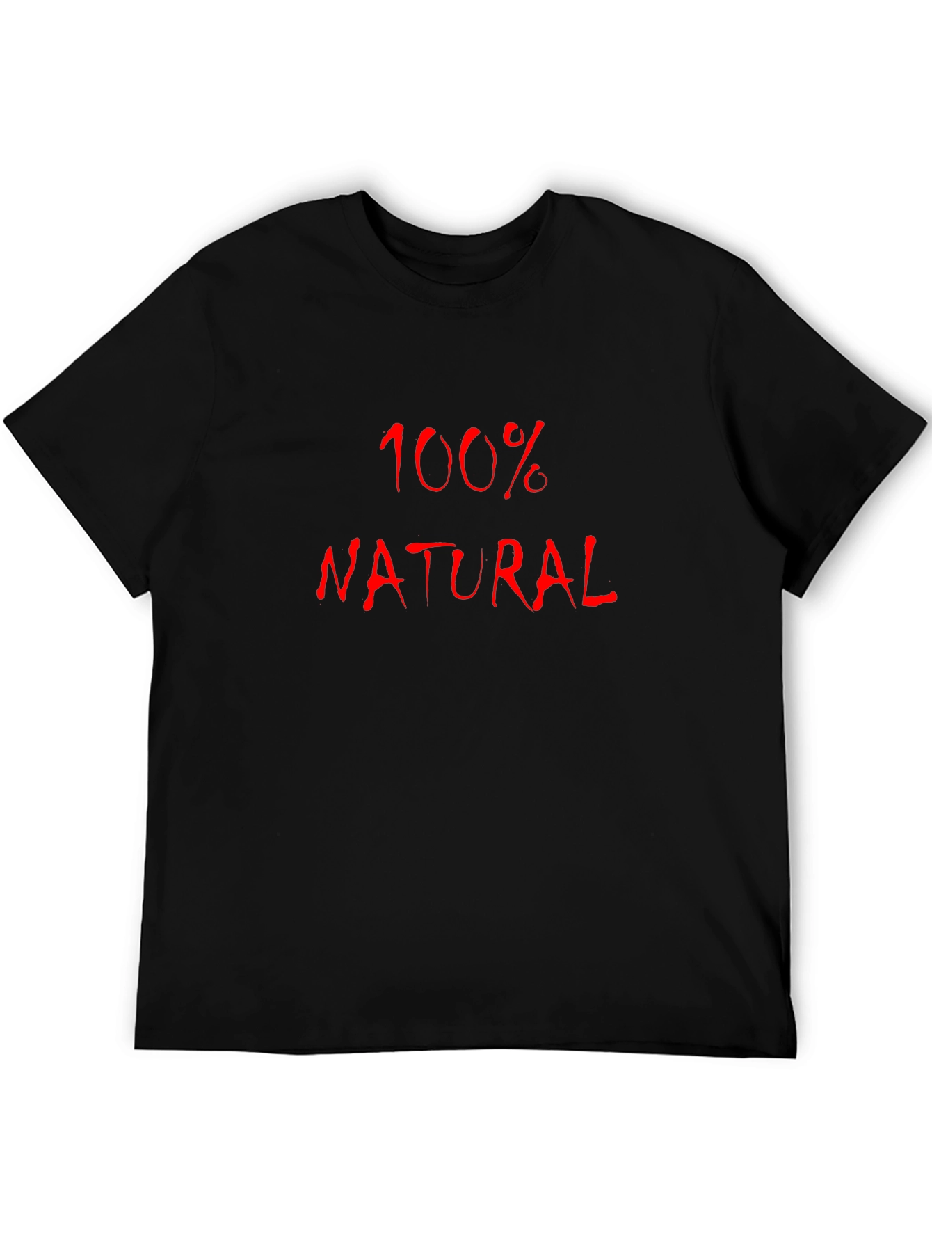 Black 100% Natural Black T-Shirt view 5