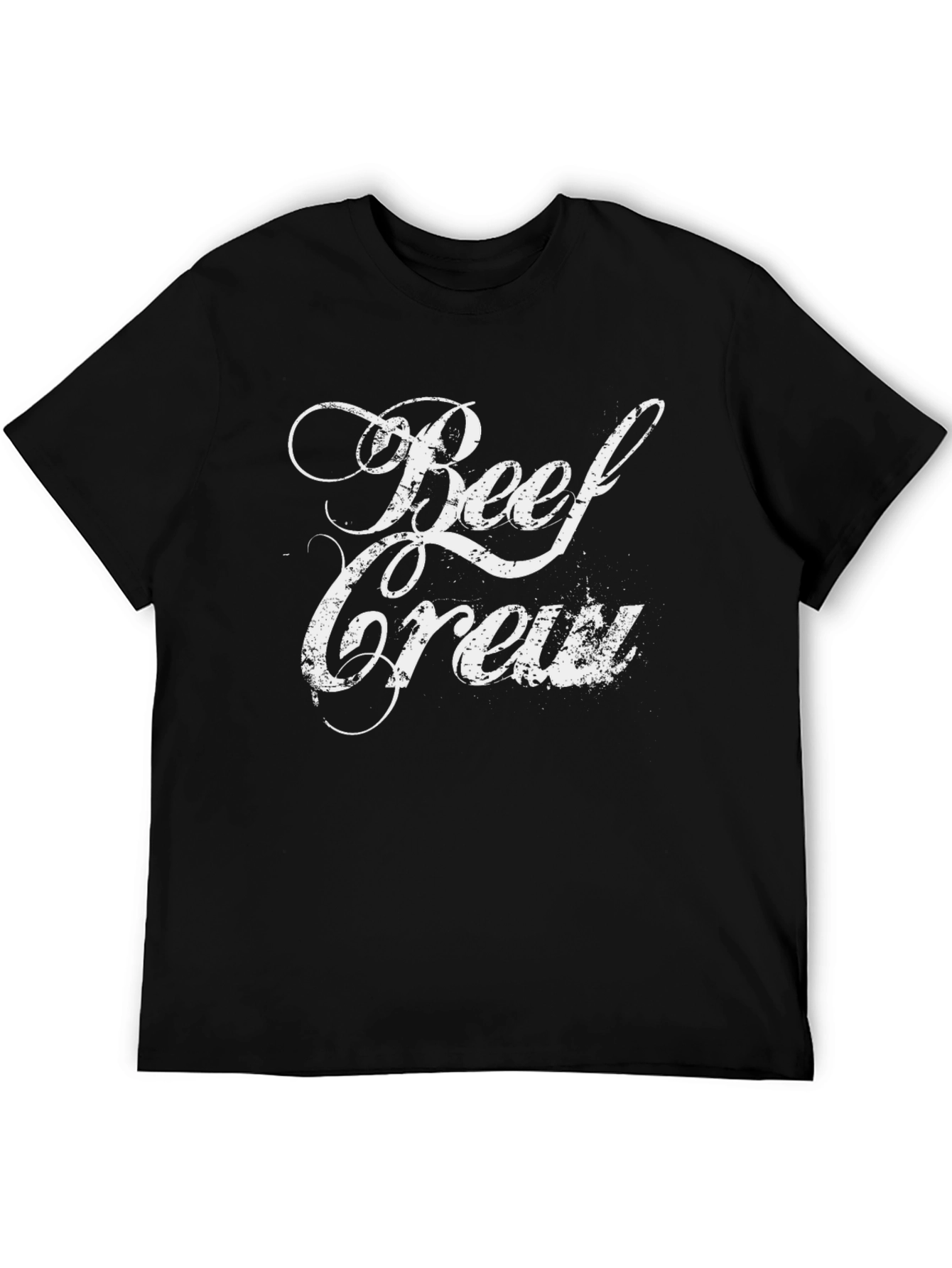 Black Beef Crew Graphic Tee - Soft Black T-Shirt view 5