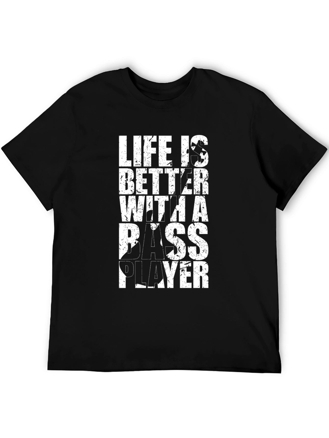 Black Life is Better with a Bass Player T-Shirt view 5