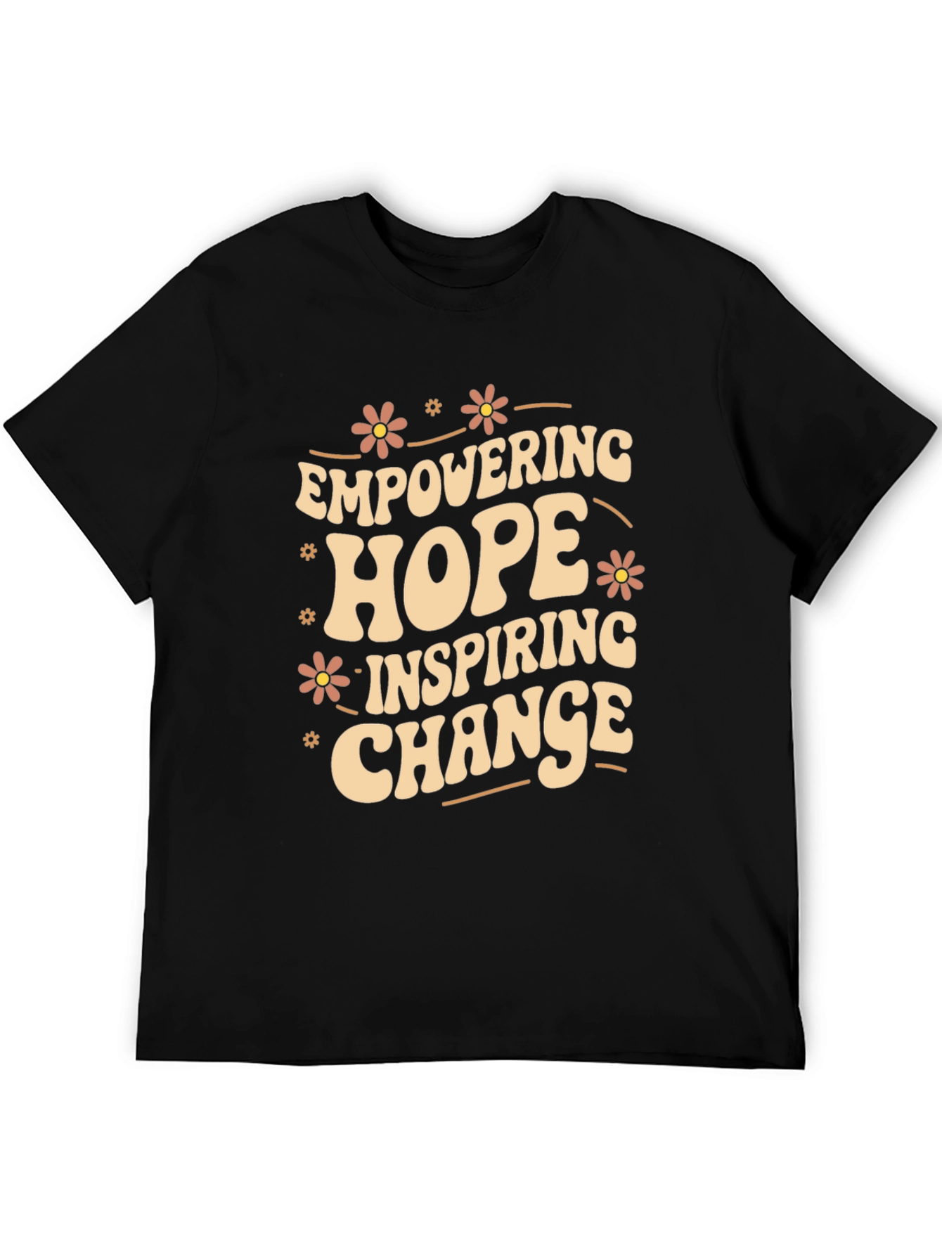 Black Empowering Hope Inspiring Change Graphic Tee view 5