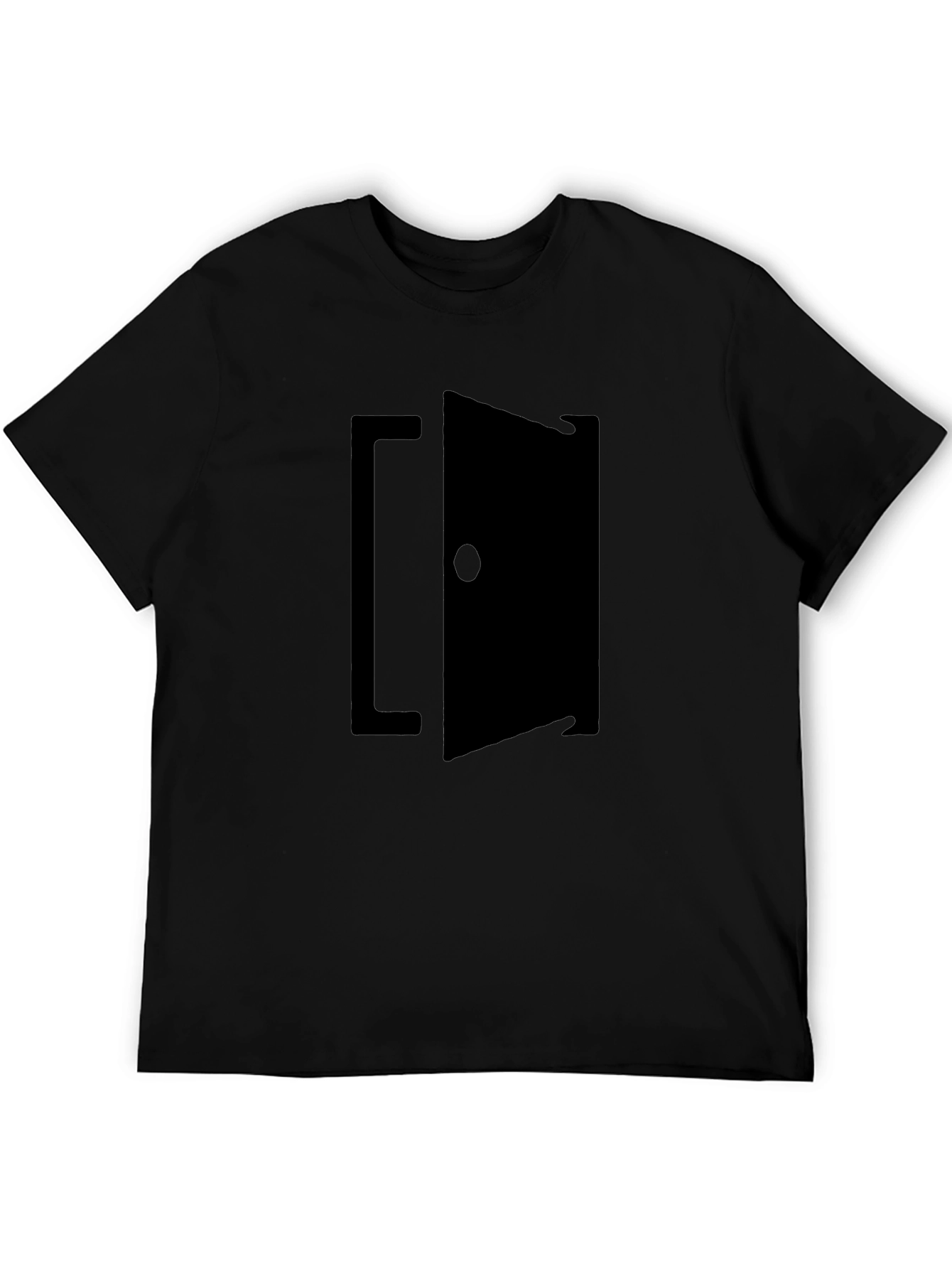 Black Open Door Graphic Tee - Black view 5