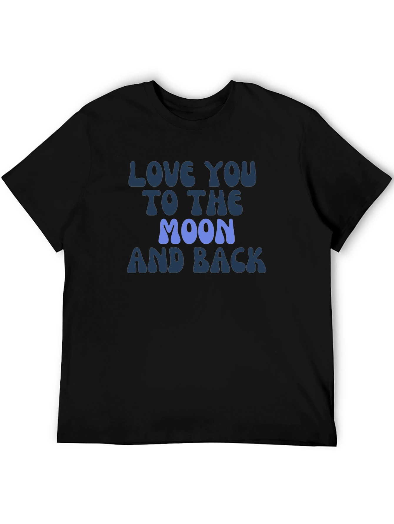 Black Love You To The Moon and Back Graphic Tee view 5