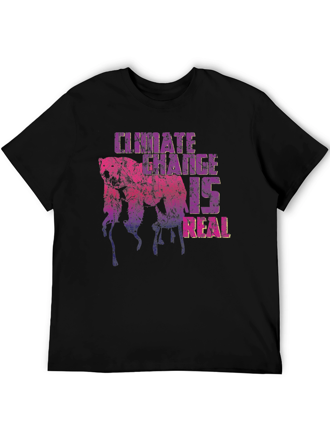 Black Climate Change Awareness Graphic Tee view 5