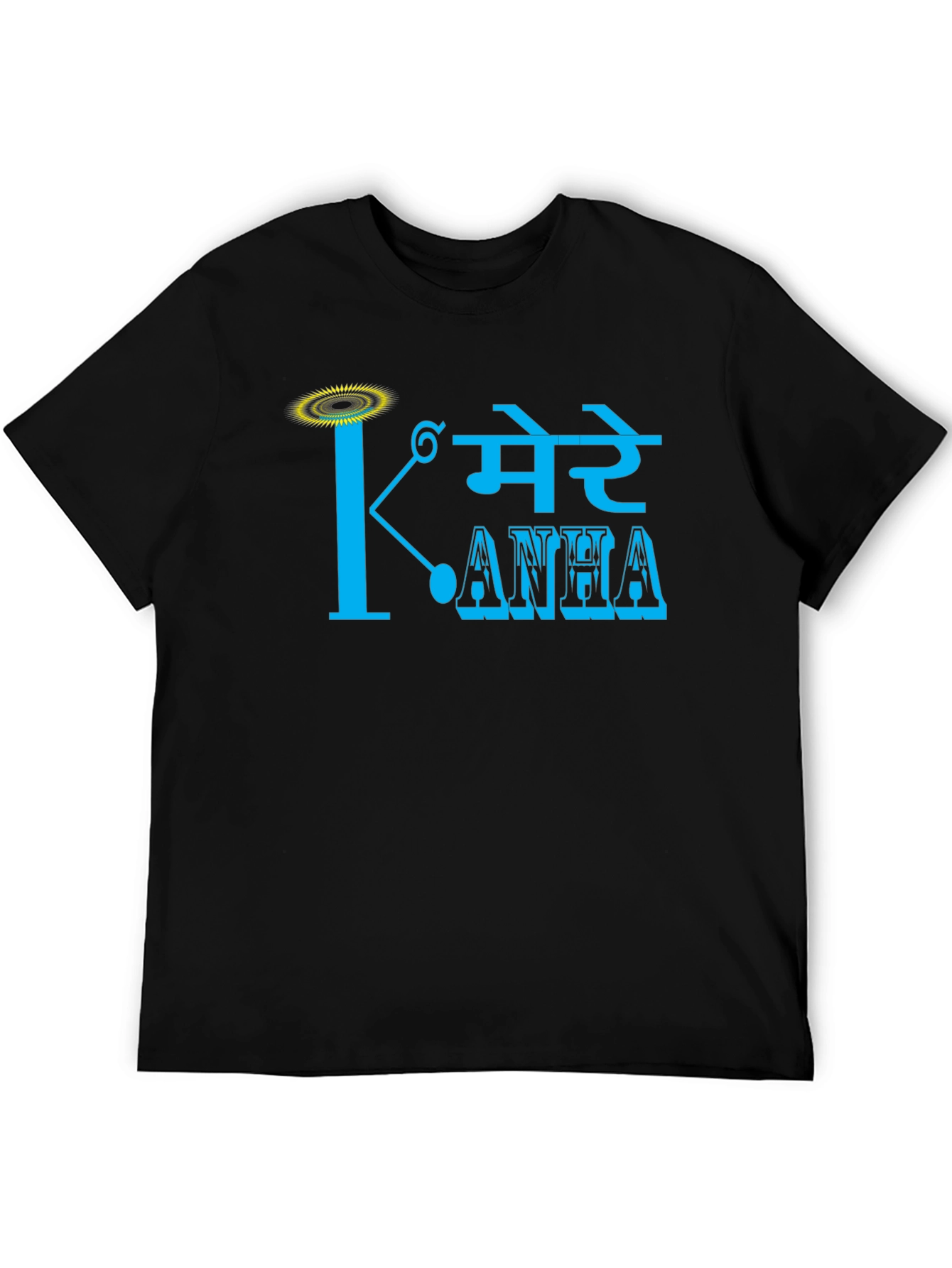 Black Mere Kanha Graphic Tee - Stylish Black T-Shirt view 5