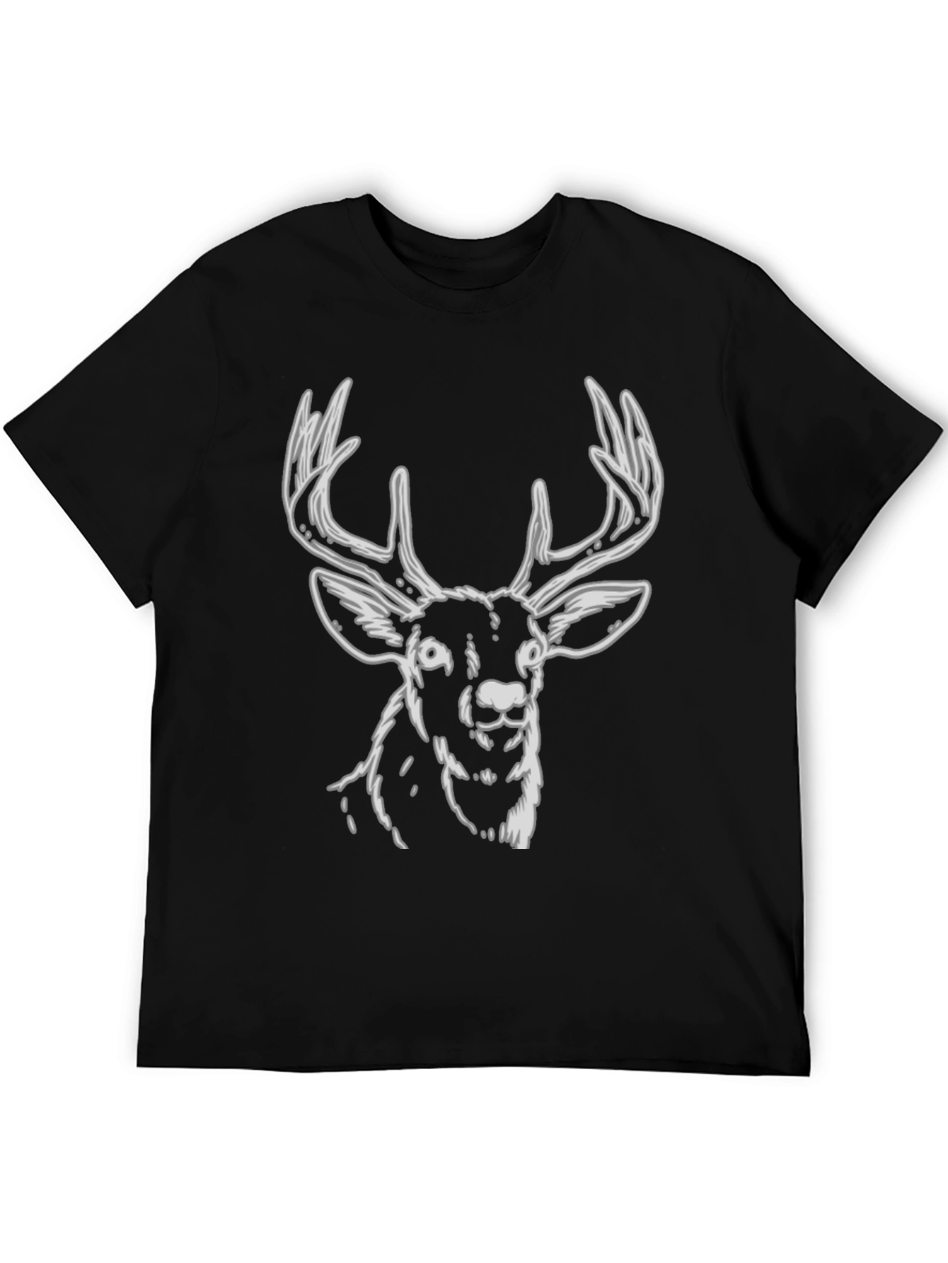Black Black Deer Graphic Tee view 5