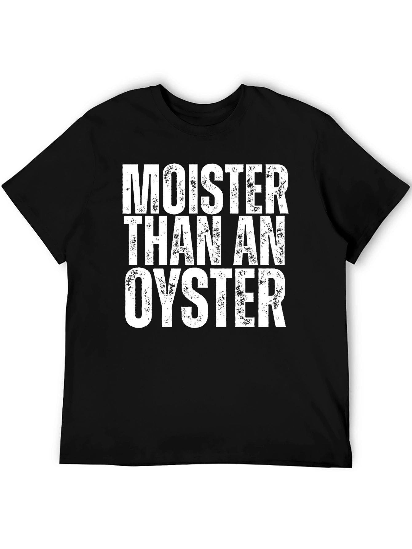 Black Moister Than An Oyster Graphic Tee - Black view 5