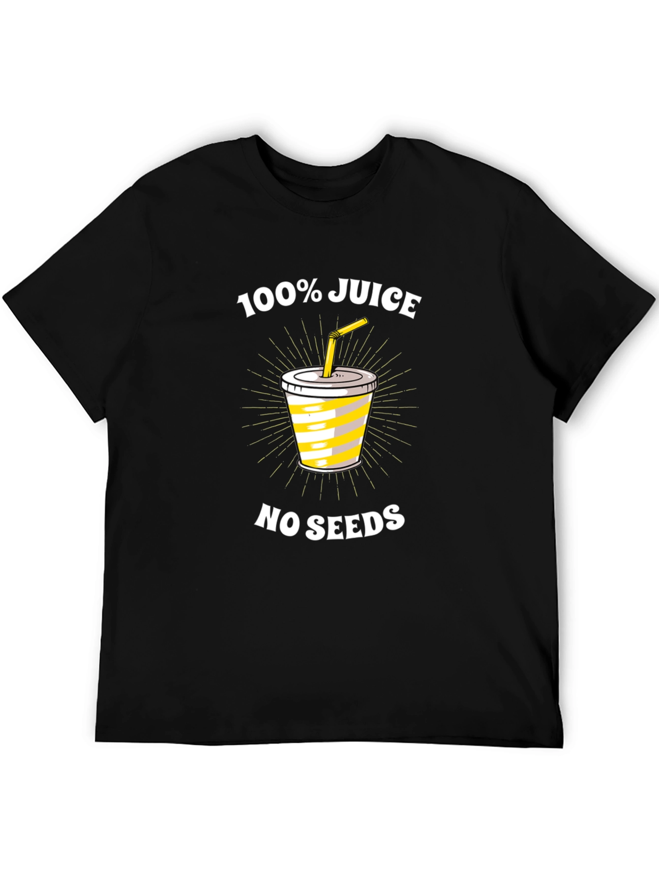Black 100% Juice No Seeds Graphic T-Shirt view 5