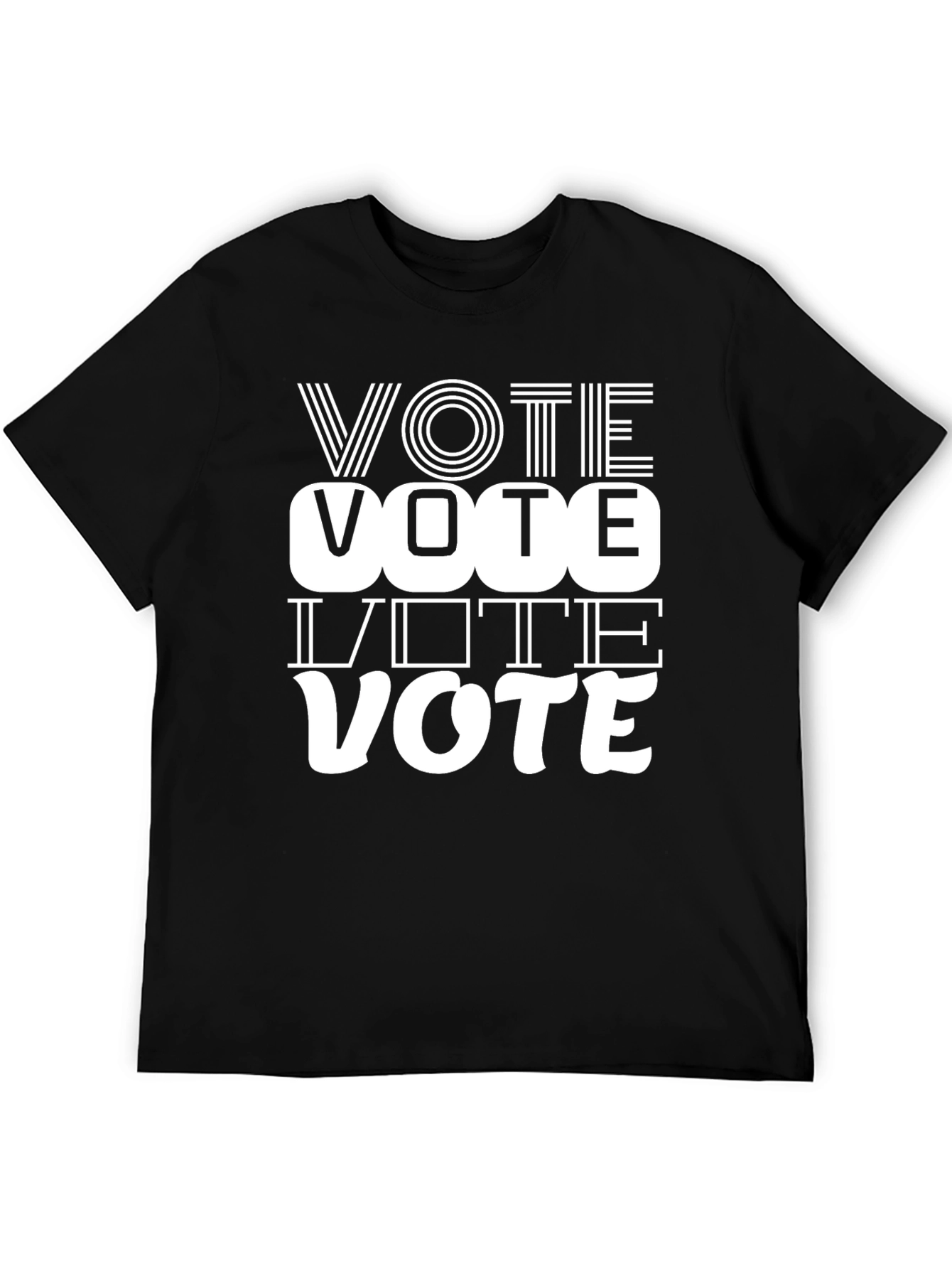 Black Vote Graphic T-Shirt - Election Day Reminder view 5