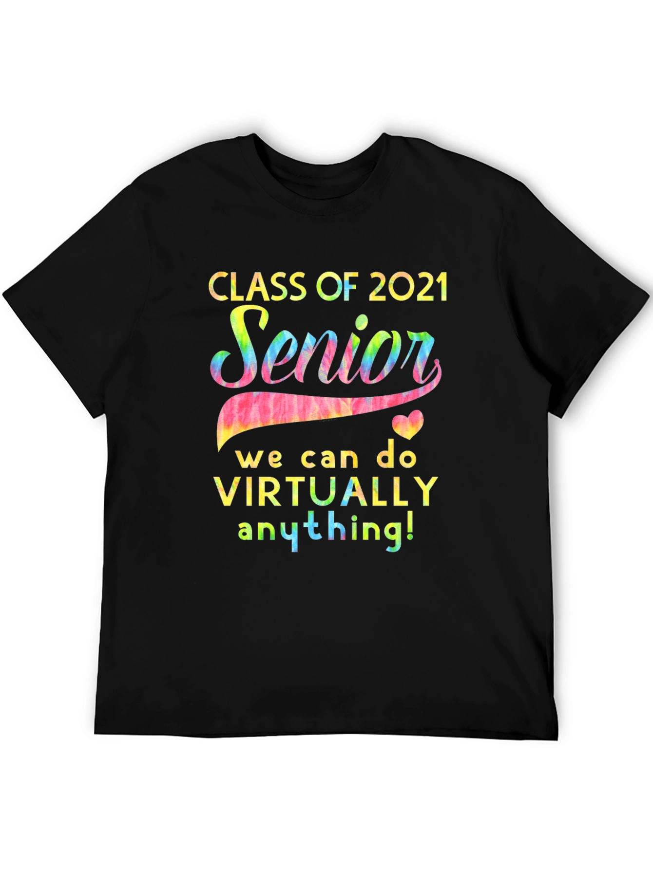 Black Class of 2021 Senior T-Shirt view 5