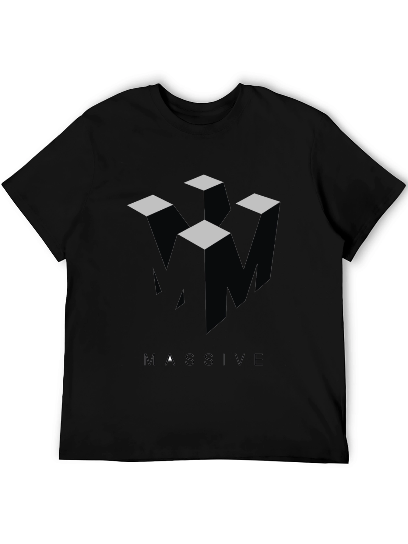 Black Massive Black Graphic Tee view 5