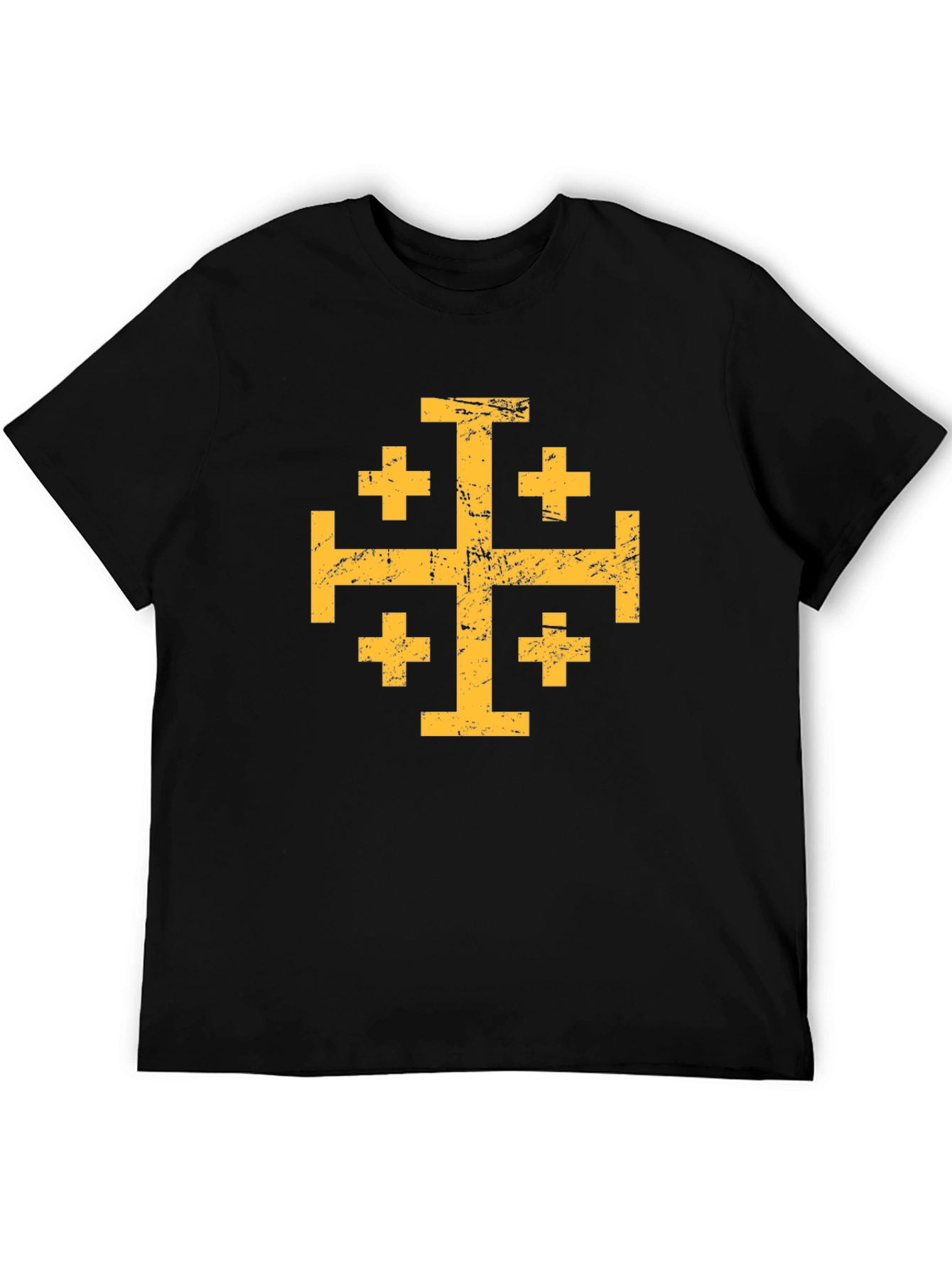 Black Jerusalem Cross Graphic Tee view 5