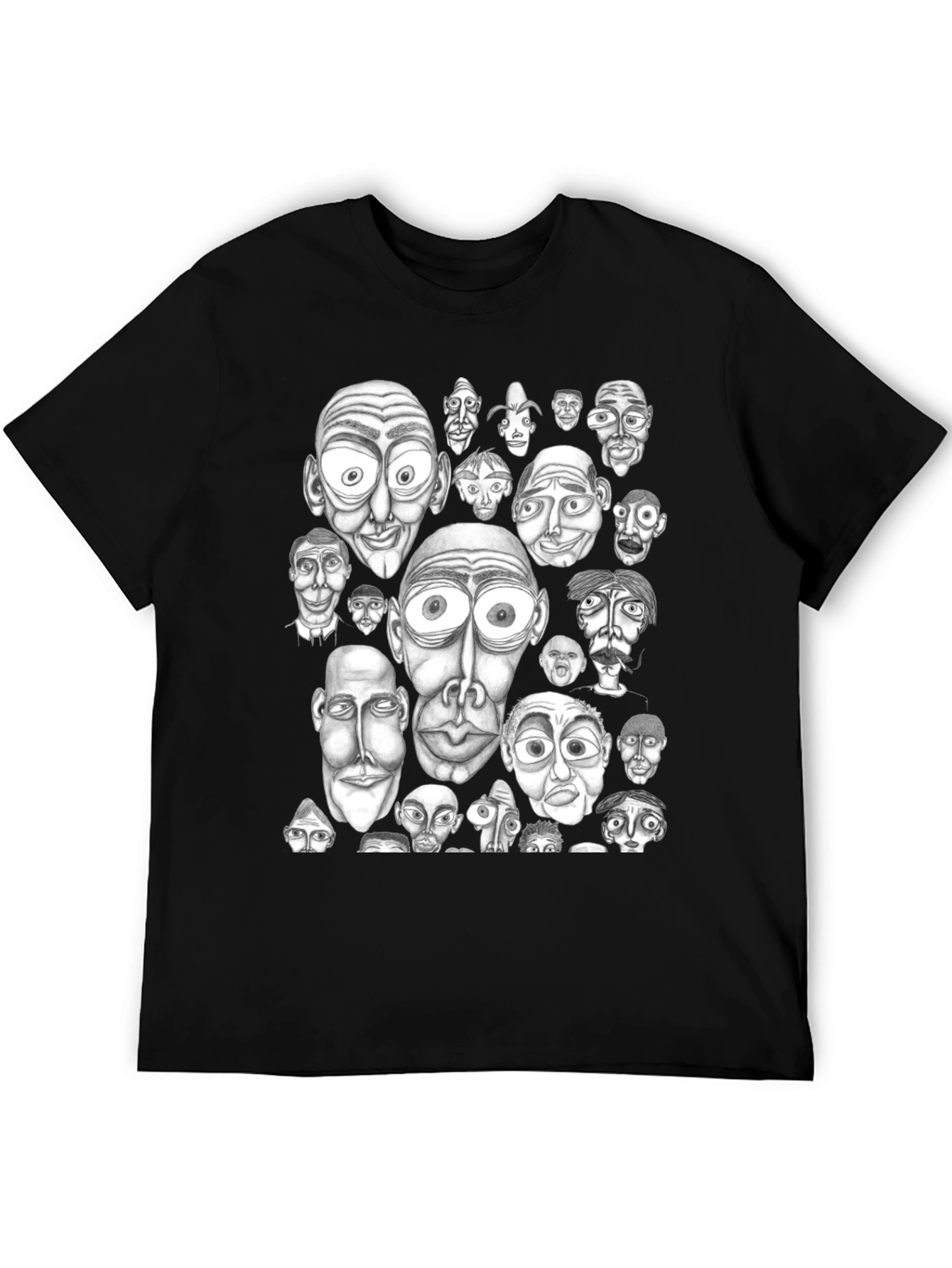 Black Faces Galore Graphic Tee view 5