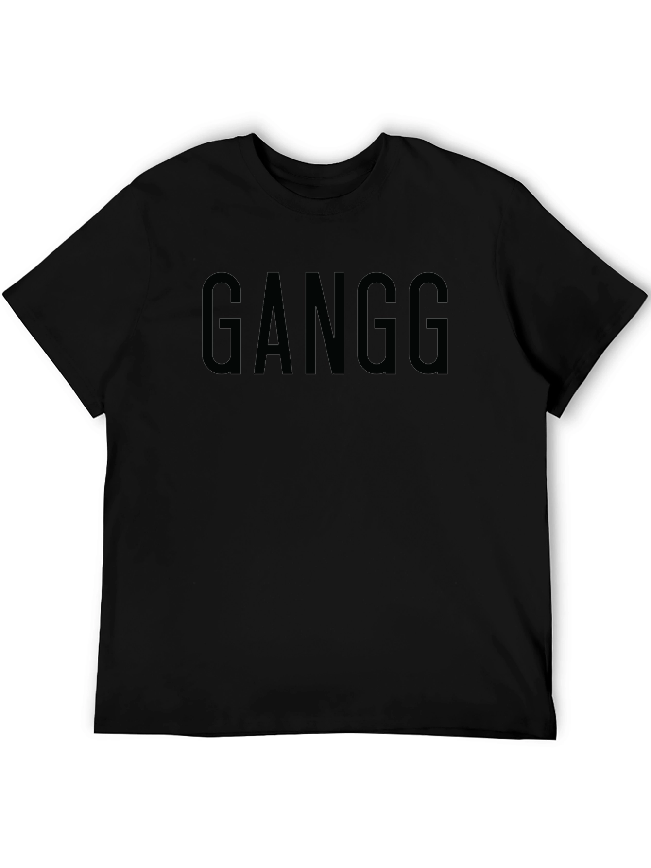 Black GANGG Black Crew Neck T-Shirt - Modern Fit view 5