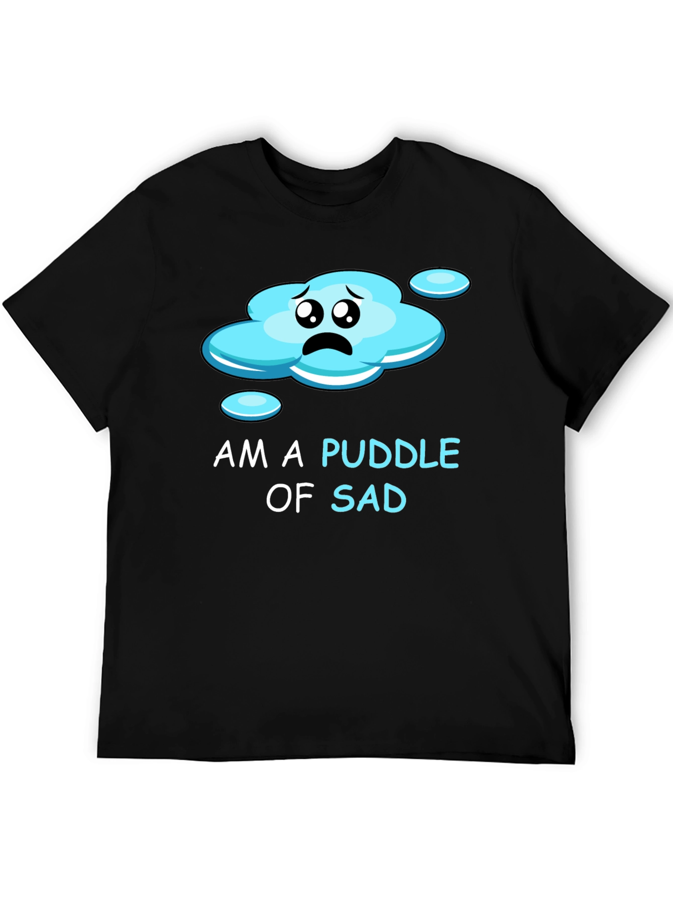 Black Puddle of Sad Tee - Express Your Mood! view 5