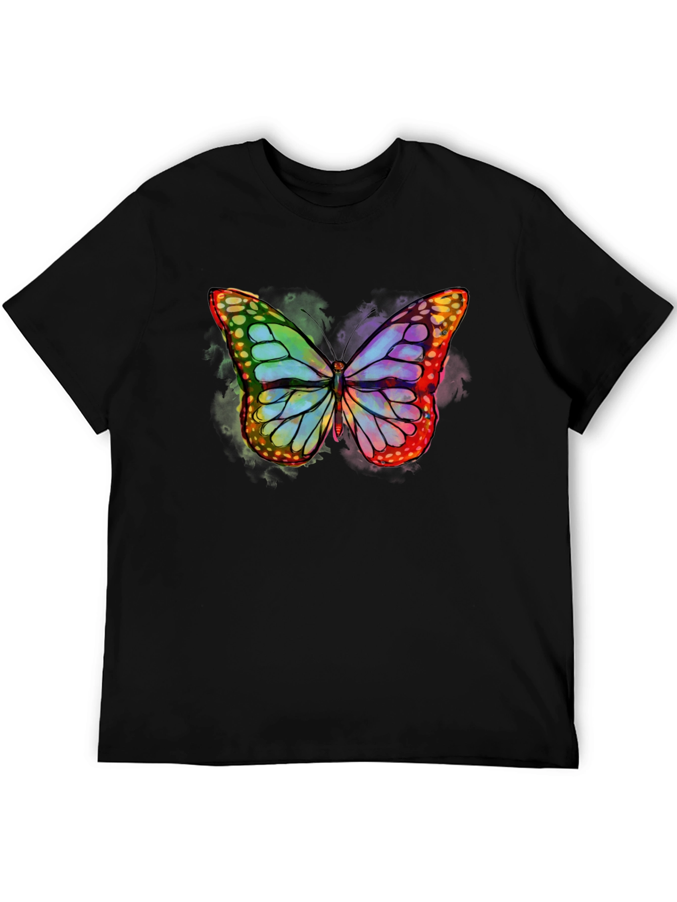 Black Butterfly Graphic T-Shirt - Vibrant Colors view 5