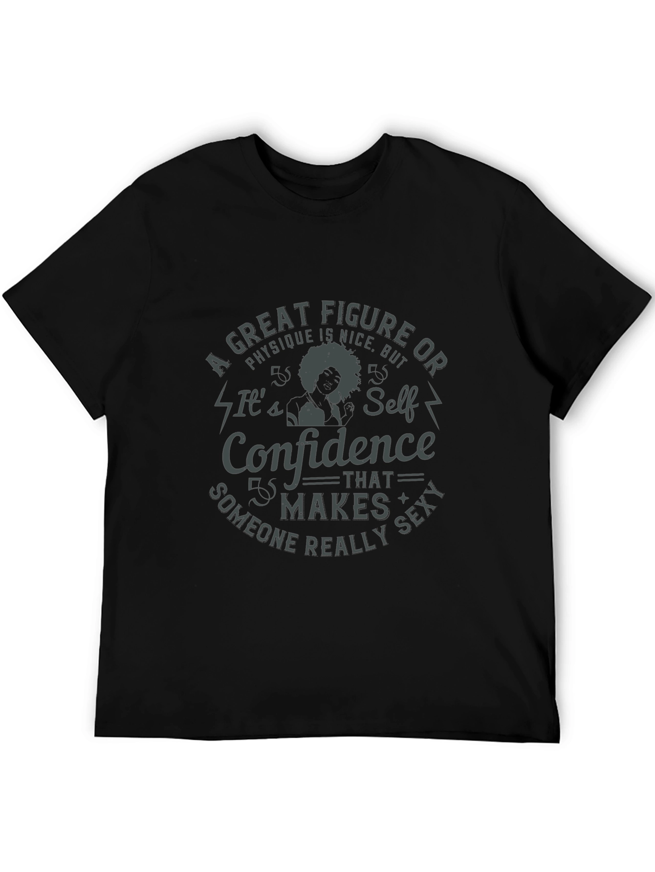 Black Confidence Makes Someone Sexy T-Shirt view 5