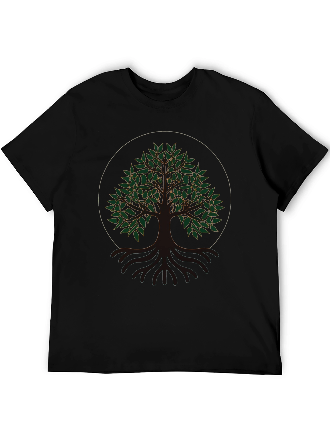 Black Tree of Life Graphic Tee - Black view 5