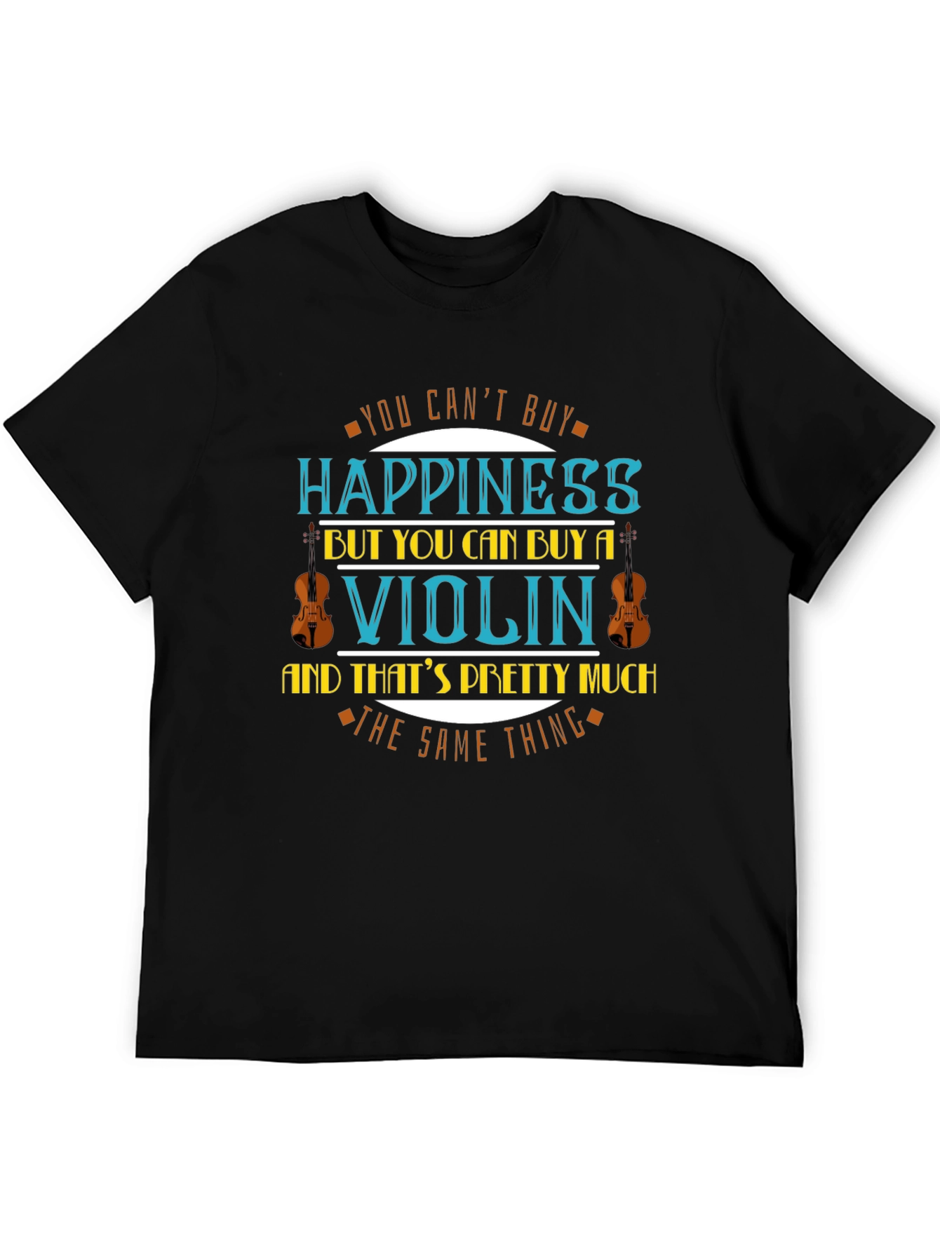 Black Violin Happiness T-Shirt - Music Lover Tee view 5