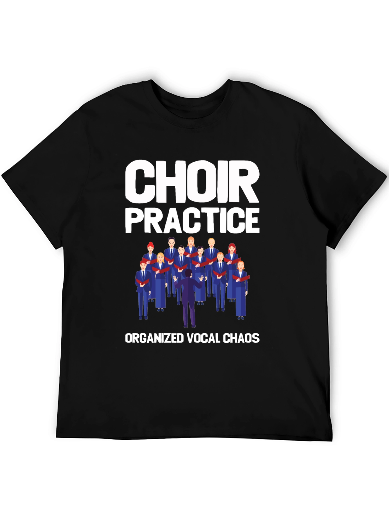 Black Choir Practice Graphic T-Shirt view 5