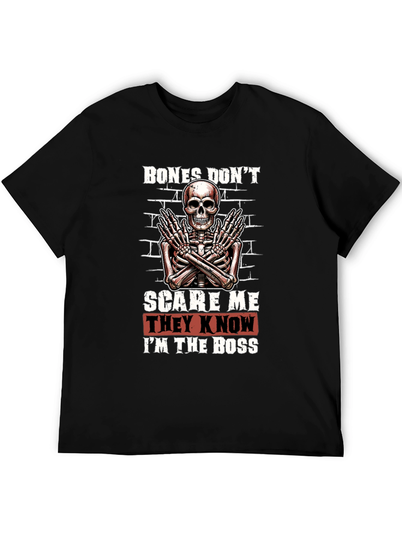 Black Bones Don't Scare Me T-Shirt view 5