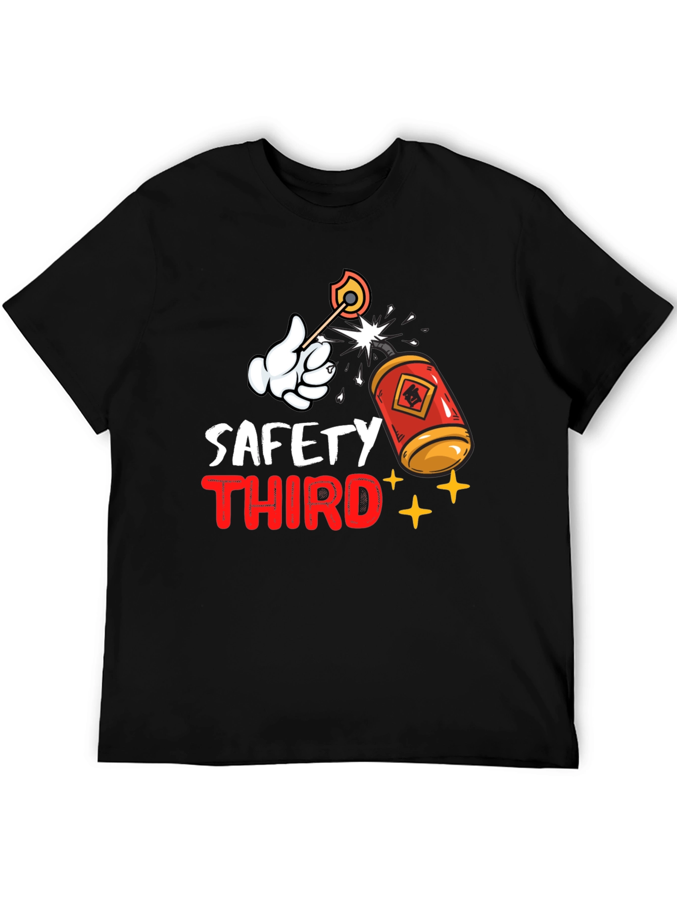 Black Safety Third Graphic T-Shirt view 5