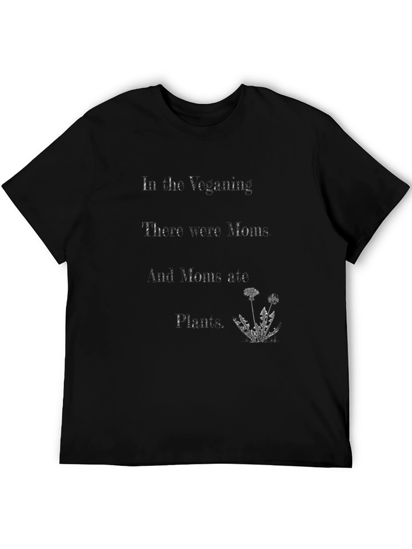Vegan Mom Graphic Tee - Unisex Black T-Shirt - 5