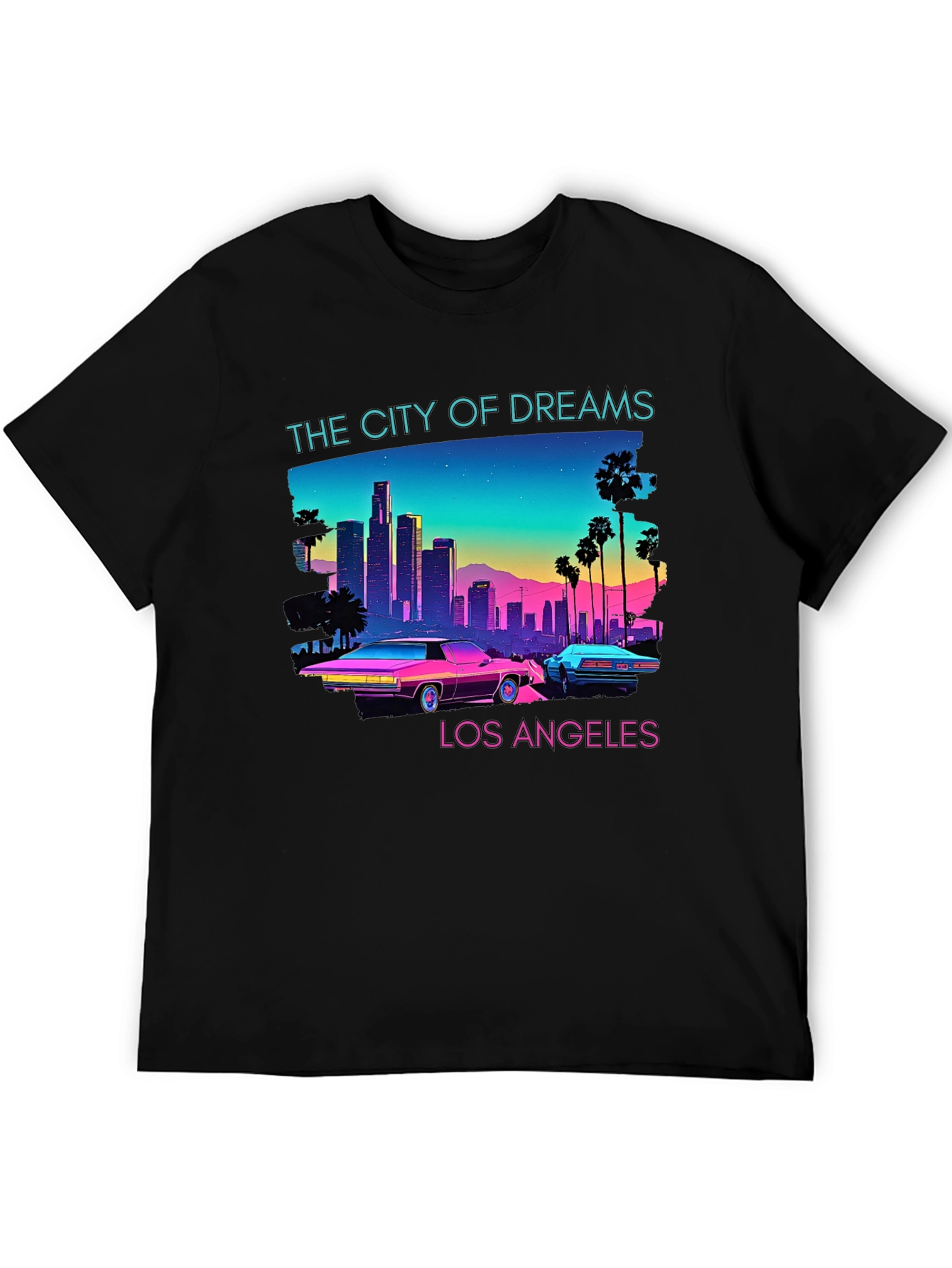 Retro Los Angeles Graphic T-Shirt - 5