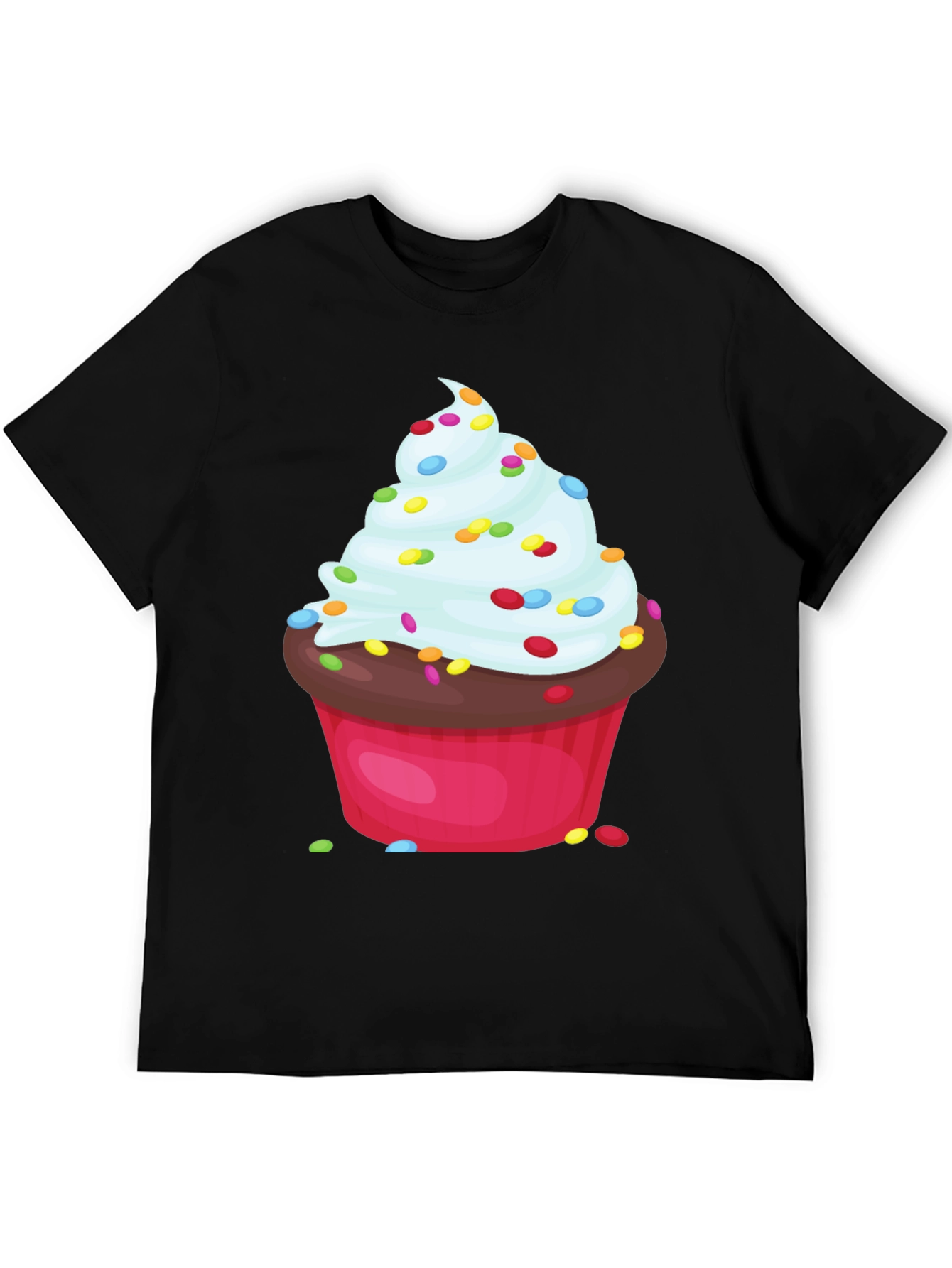 Black Cupcake Graphic T-Shirt - Sweet Treat Tee view 5