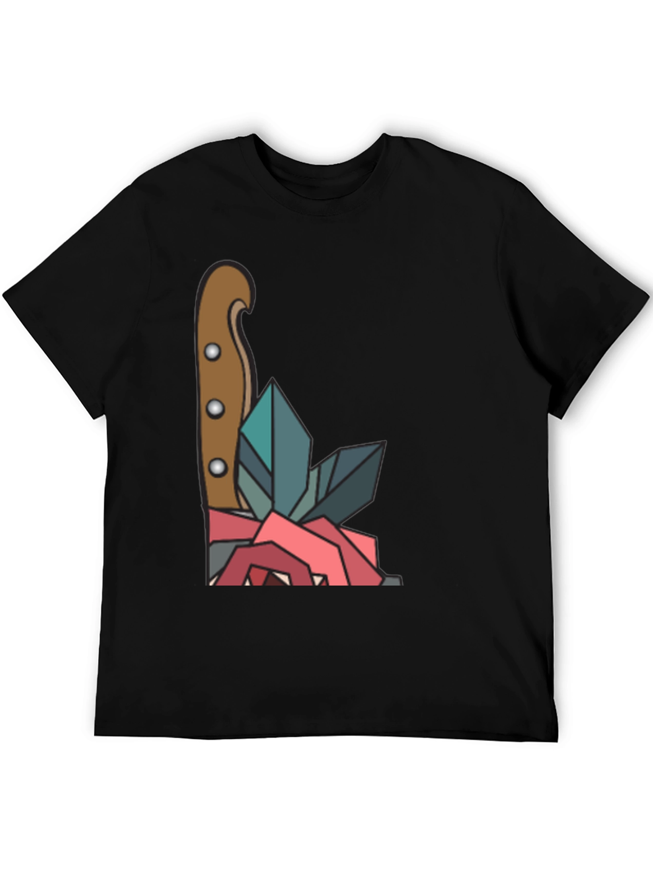 Rose & Crystal Dagger Graphic Tee - 5