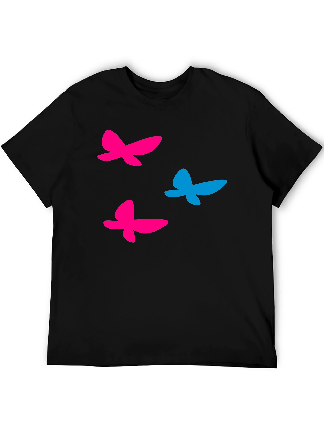 Black Butterfly Graphic T-Shirt - Fun Casual Wear view 5