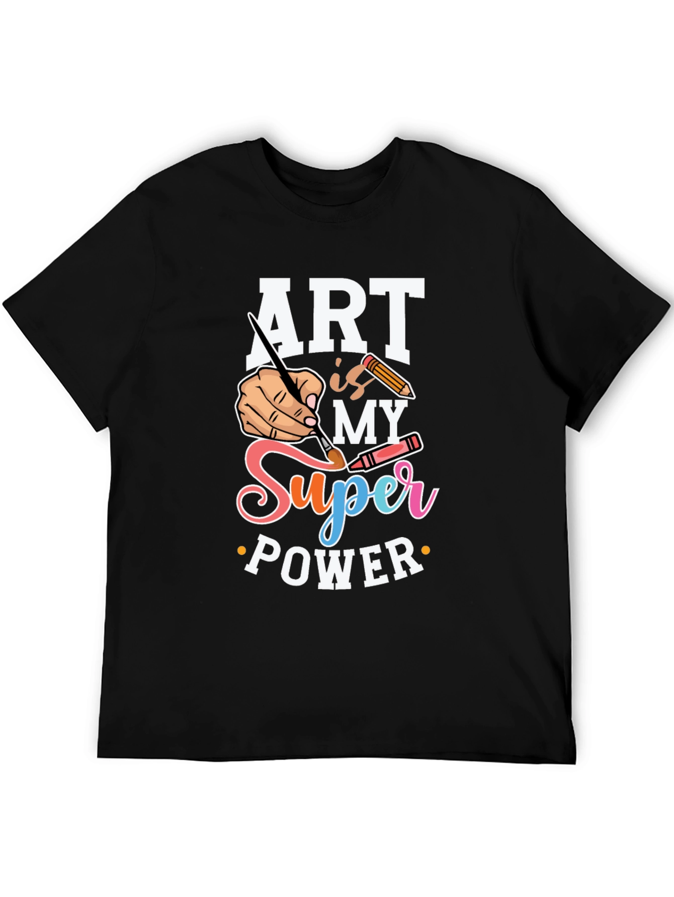 Black Art is My Super Power Graphic Tee - Artist T-Shirt view 5
