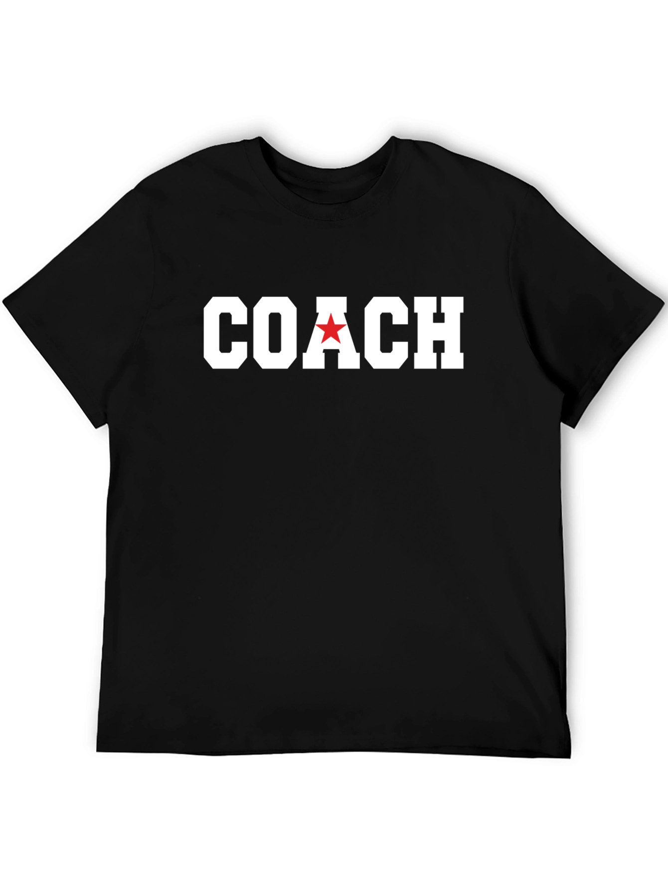 Black Coach T-Shirt with Red Star view 5