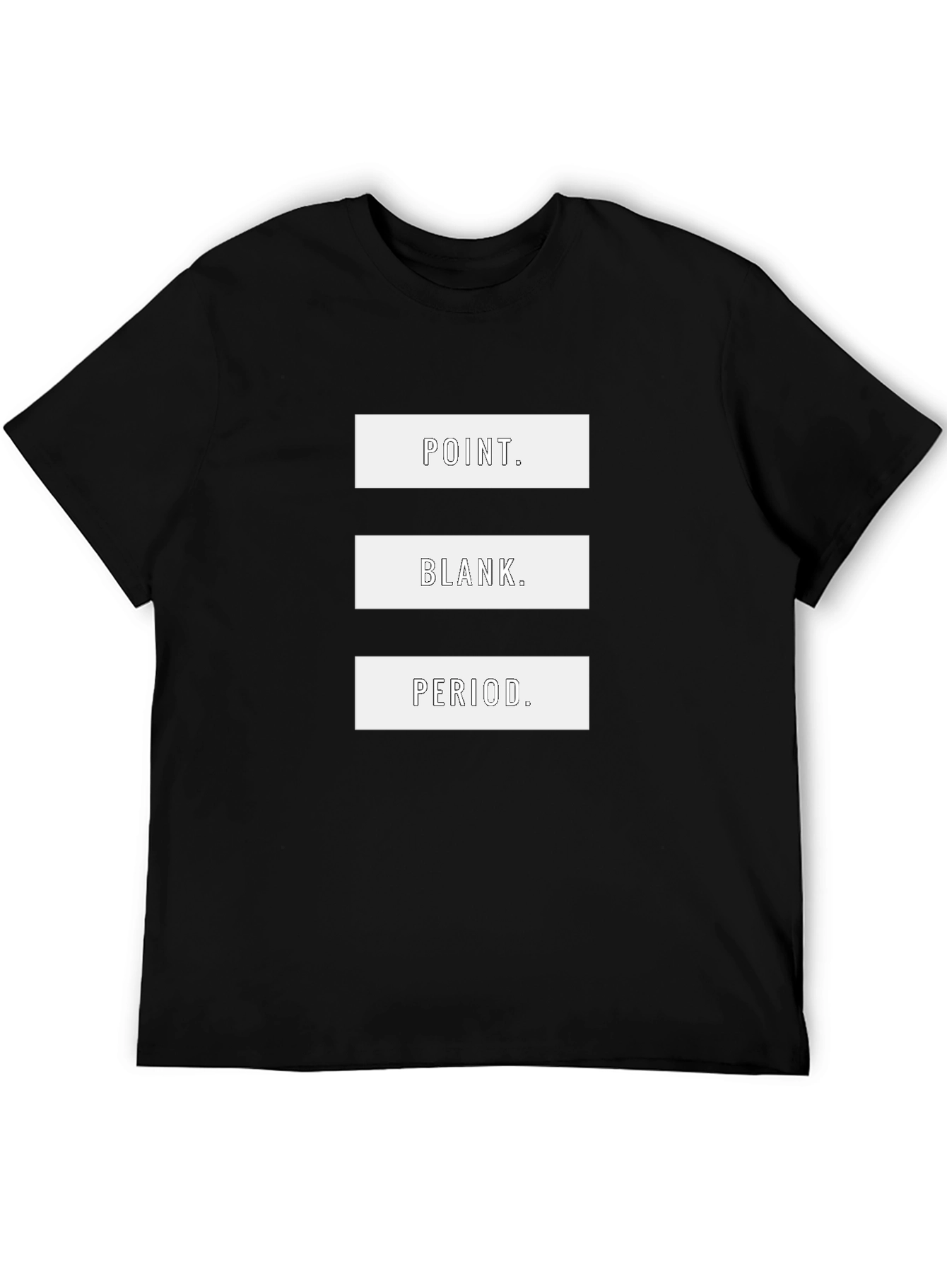 Black Point. Blank. Period. Graphic T-Shirt - Casual Style view 5