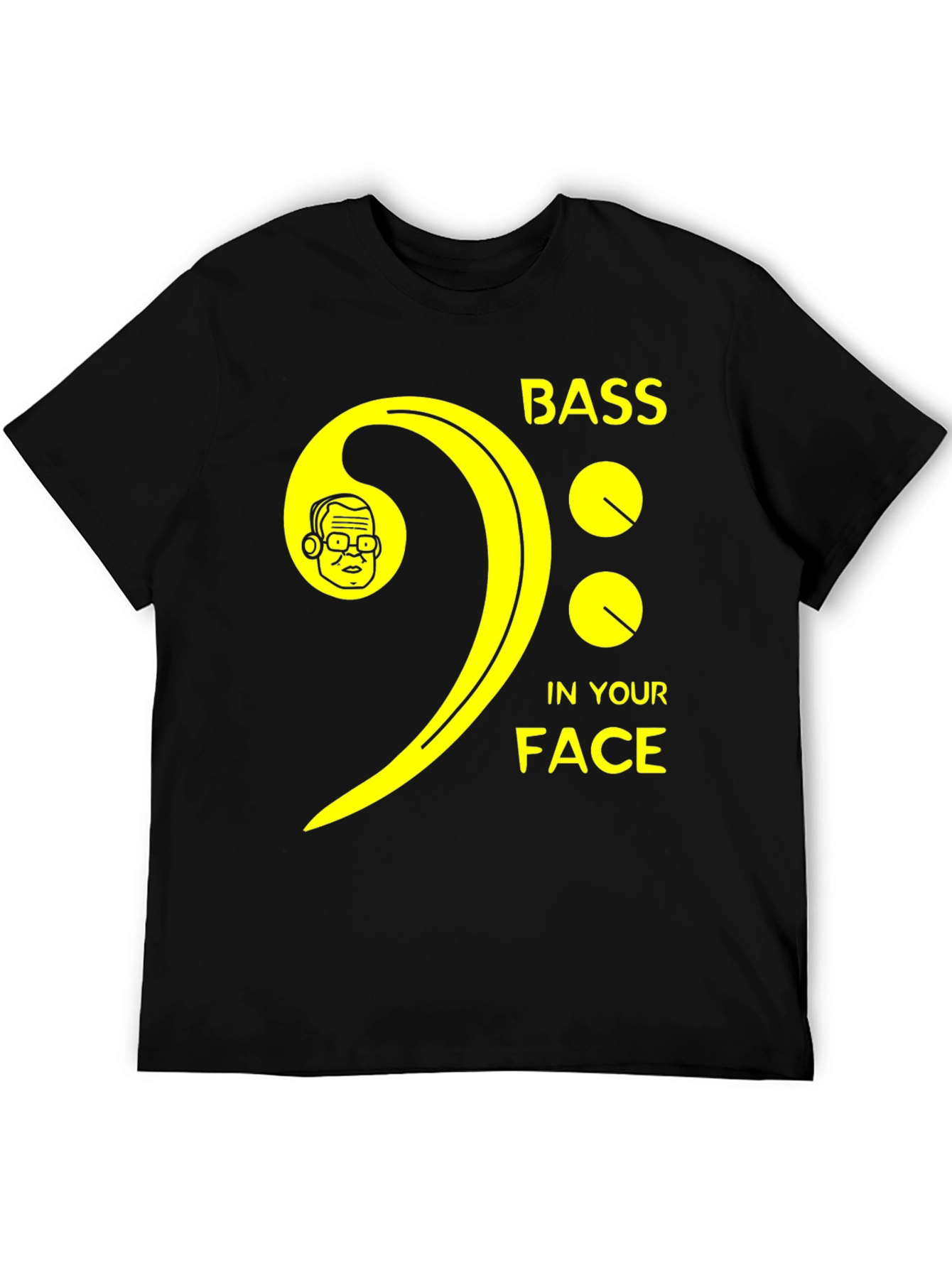 Black Bass In Your Face Graphic T-Shirt view 5
