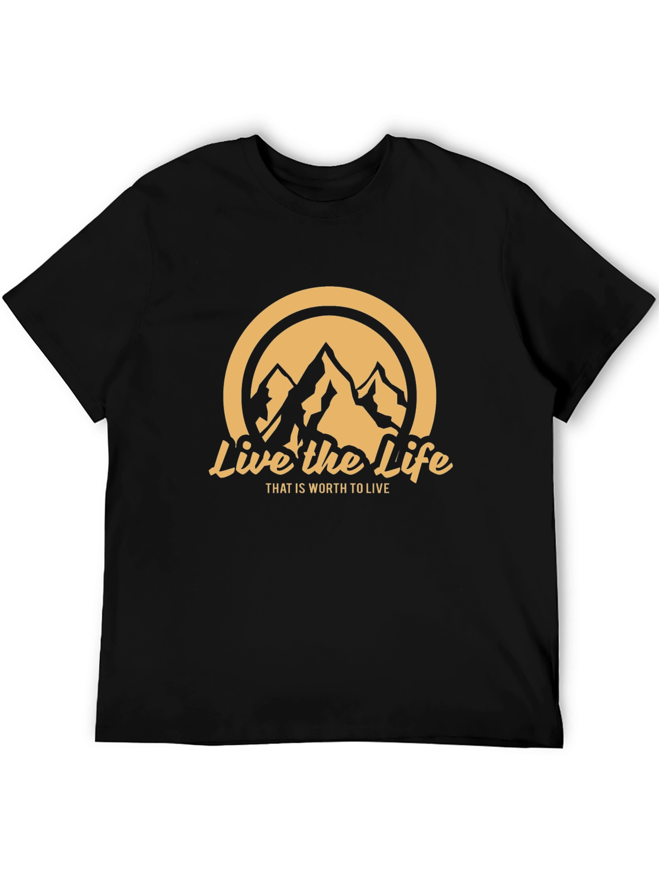 Black Live the Life Graphic Tee view 5