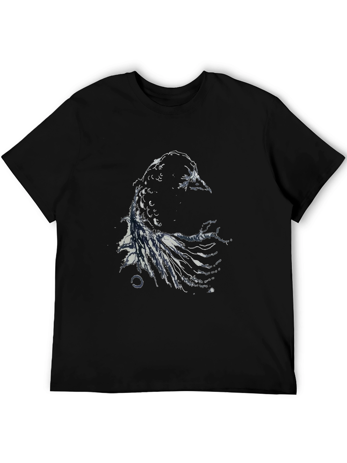 Black Raven Graphic Black T-Shirt view 5