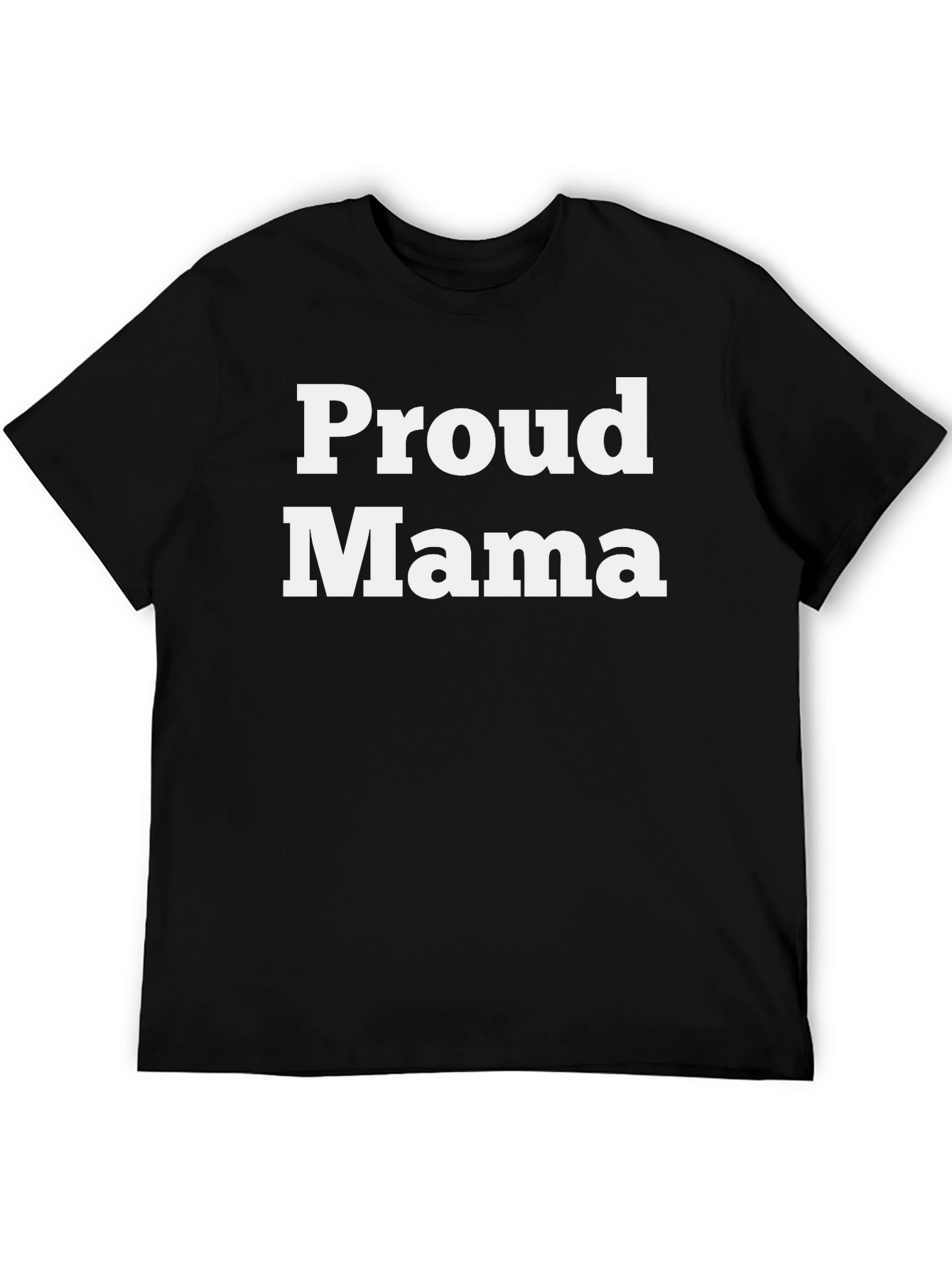 Black Proud Mama Graphic T-Shirt - Black view 5