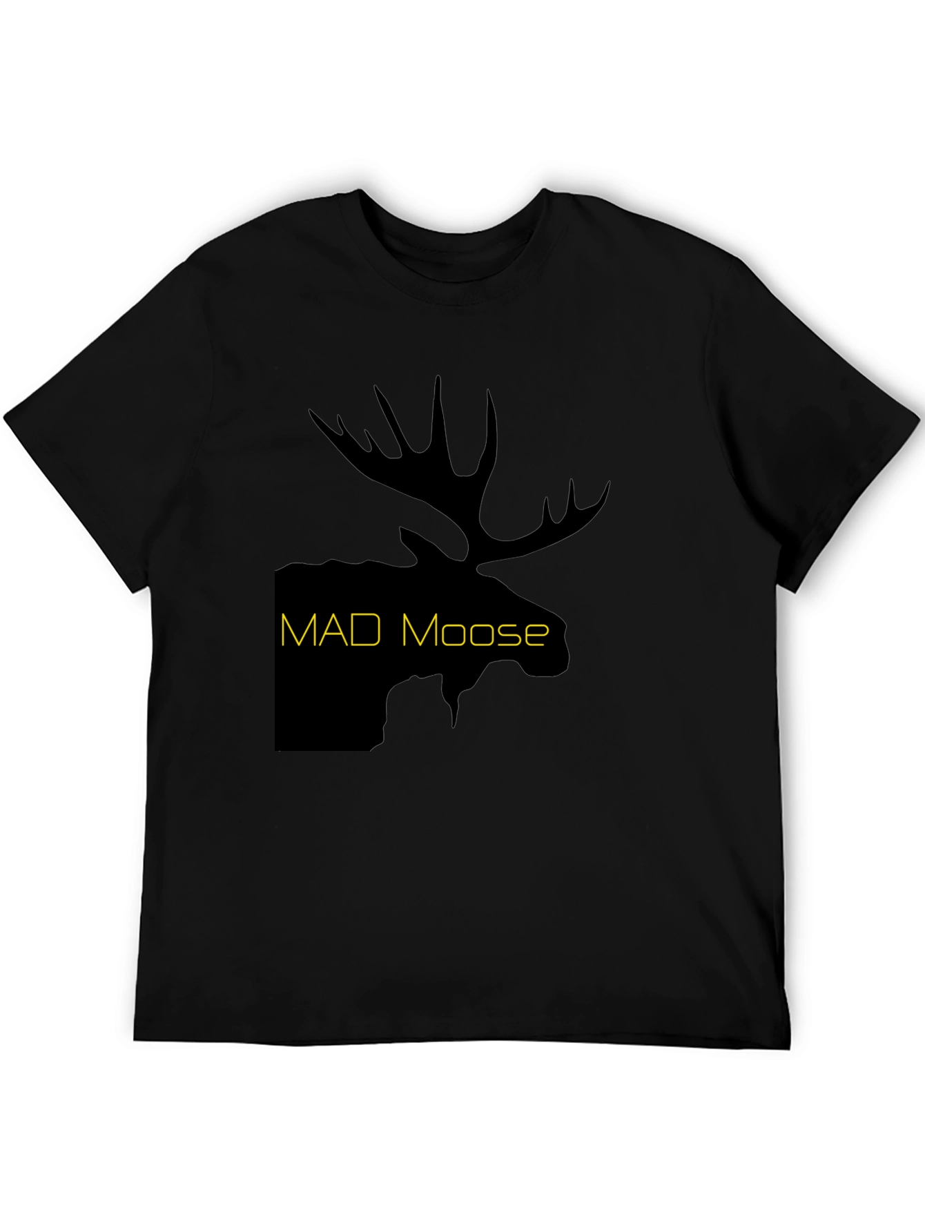 Black Mad Moose Graphic T-Shirt - Black view 5