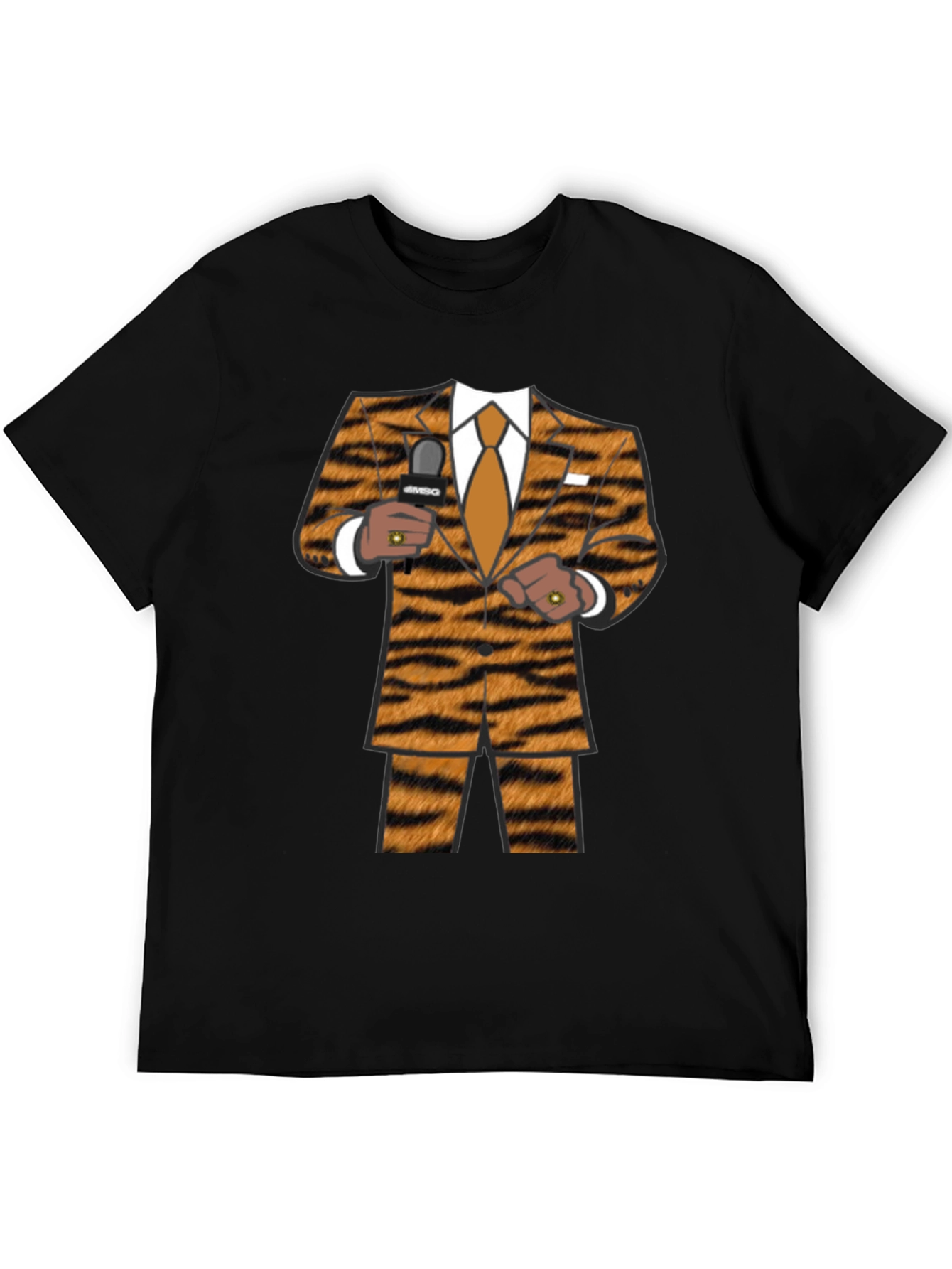 Black Tiger Suit T-Shirt - Funny Novelty Costume Tee view 5
