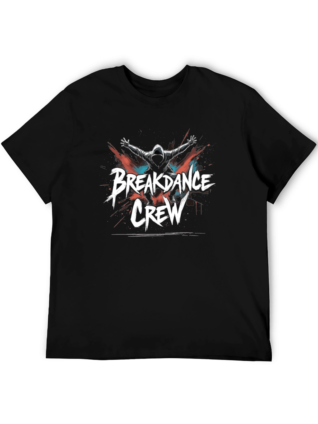 Black Breakdance Crew T-Shirt - Urban Style Black Tee view 5